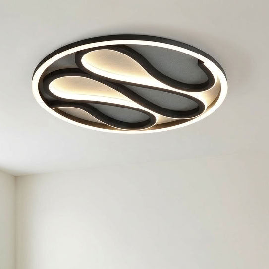Zendisc, Black, Ceiling Light - Integrated LED