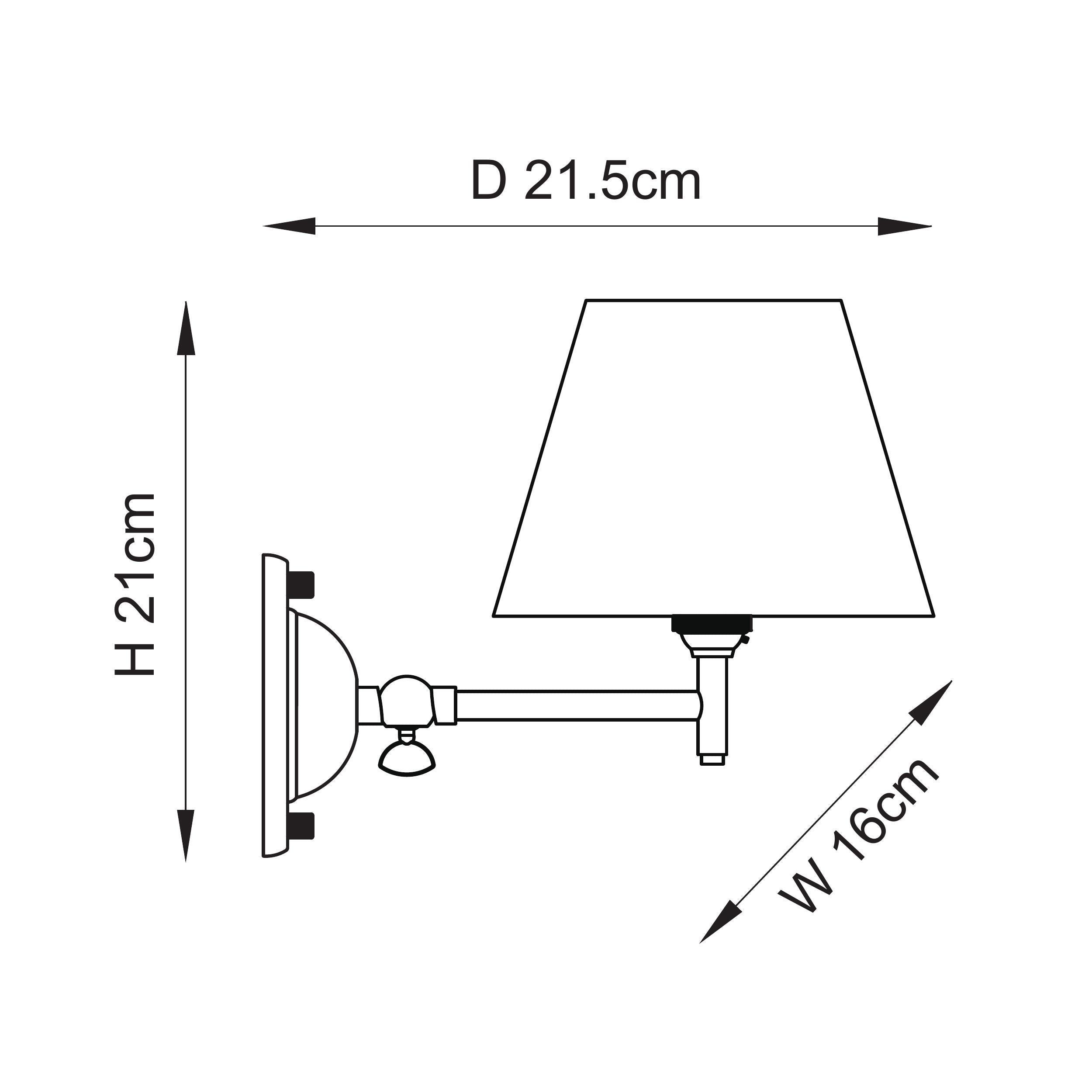 Dome Fold Brass Wall Light Fold & Ripple 16cm Marlin Blue Shade