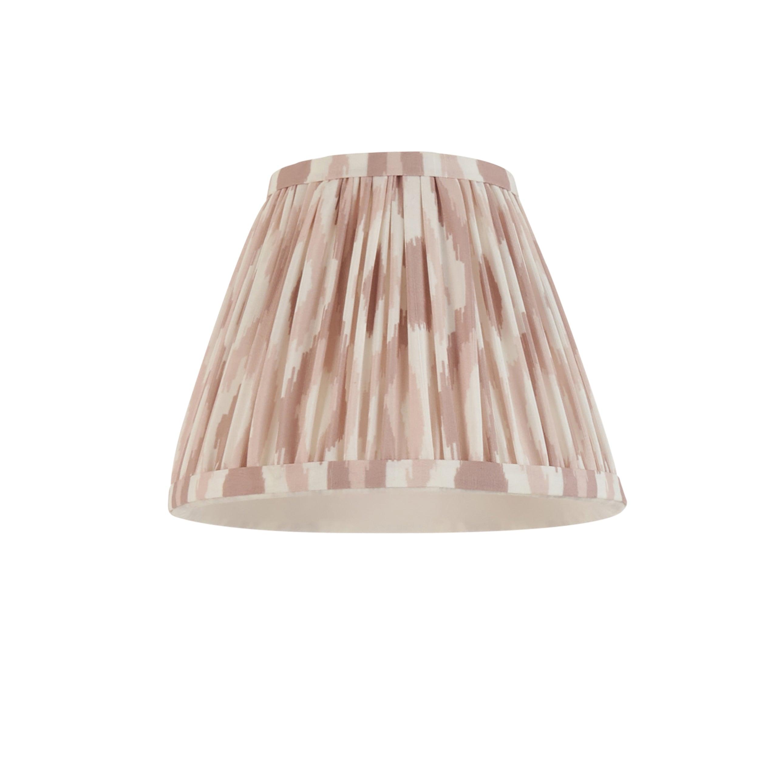 Step Fold Brass Wall Light & Ikat 16cm Neutral Shade