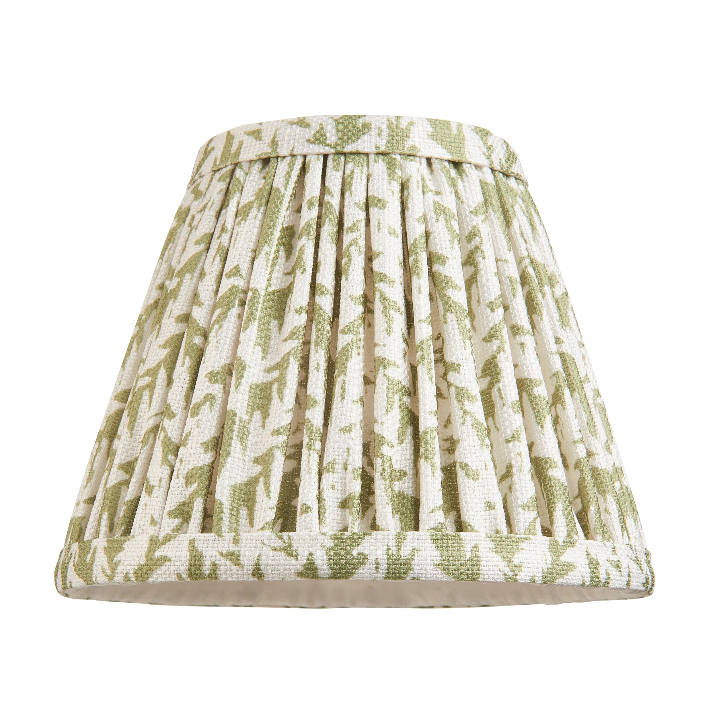 Wood Fold Wall Light & Leaf 16cm Herb Garden Green Shade