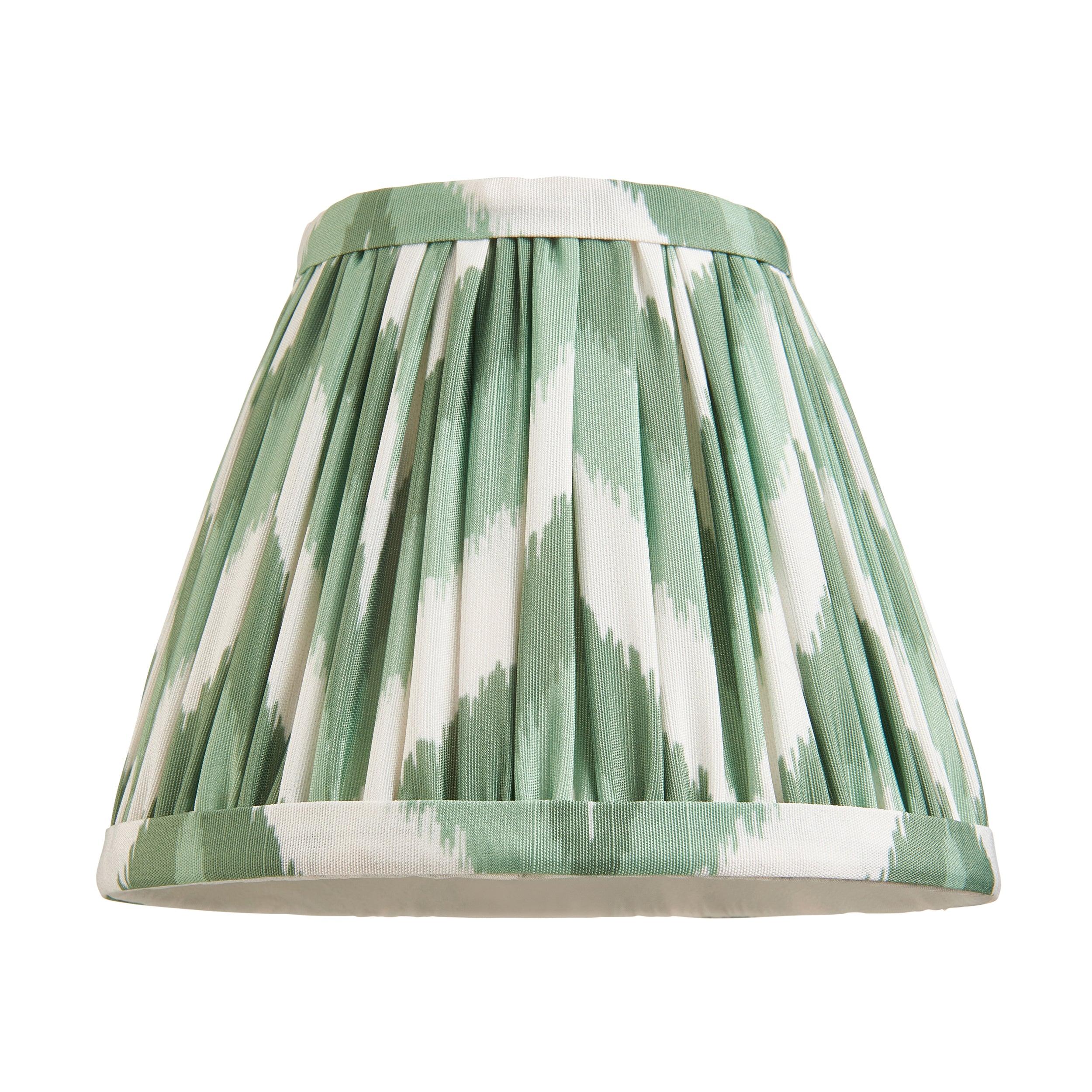 Bibury Green Table Lamp & Zigzag 16cm Cotswold Green Shade