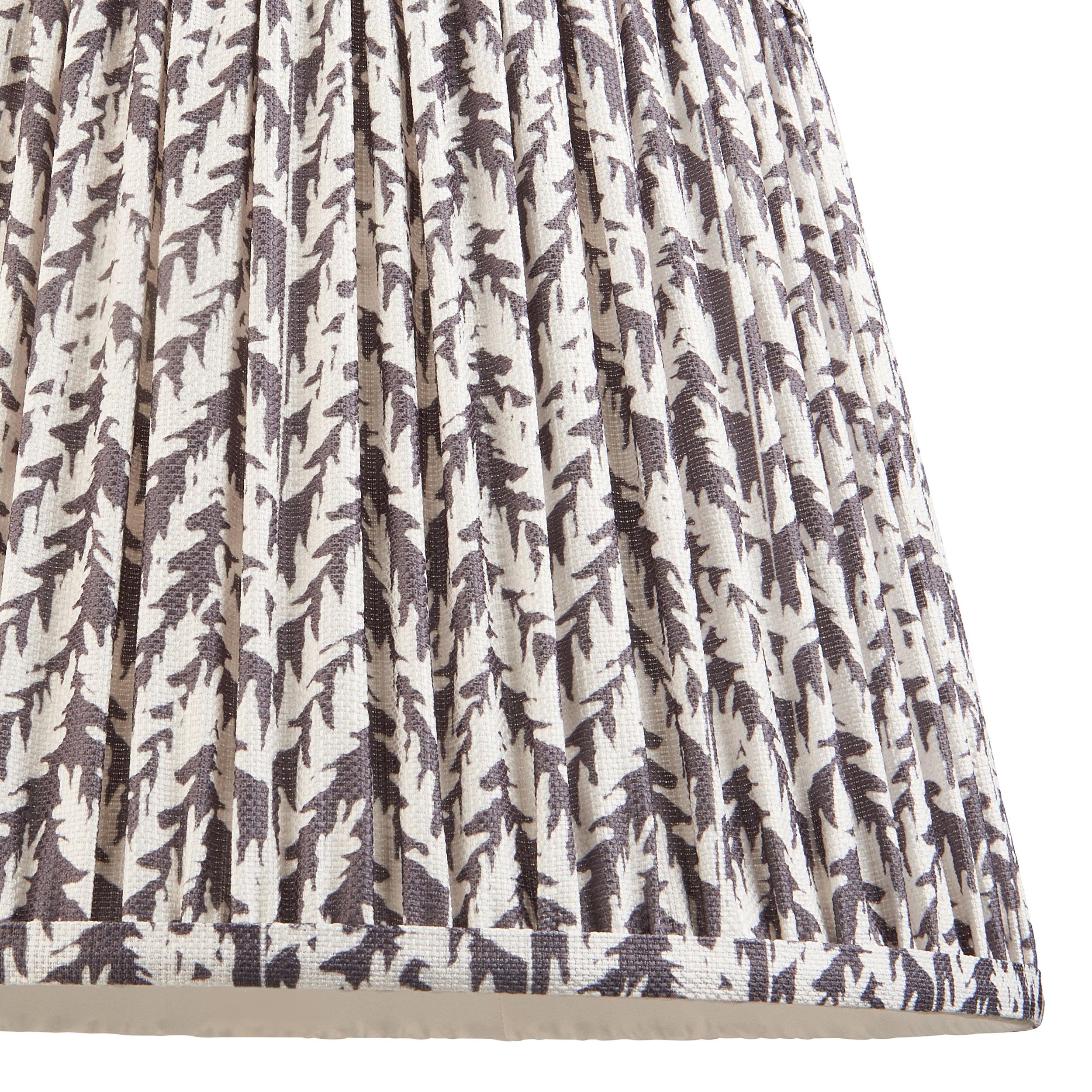 Carnaby Pink Floor Lamp & Leaf 35cm Pearl Grey Shade