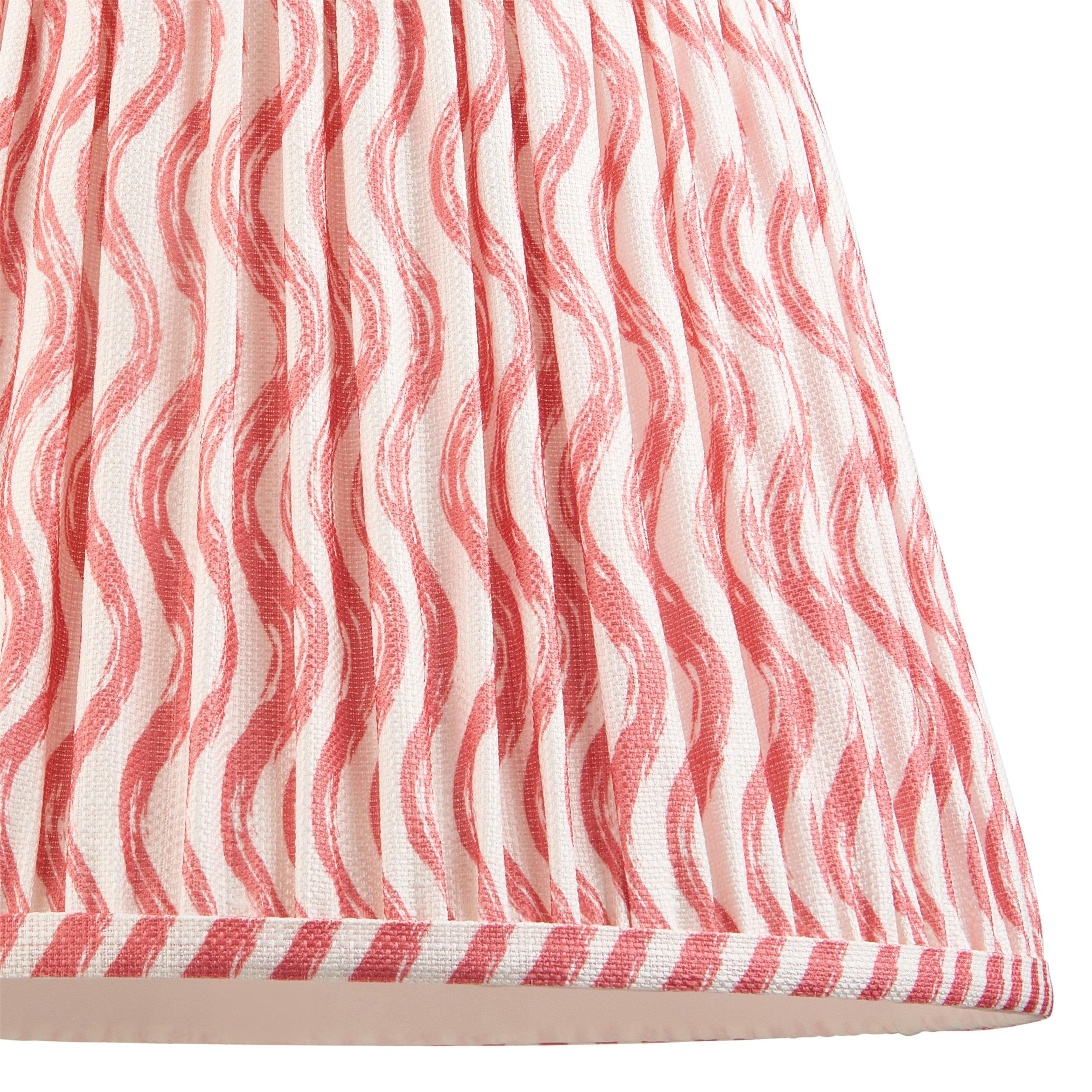 Carnaby Pink Floor Lamp & Ripple 35cm Coral Pink Shade