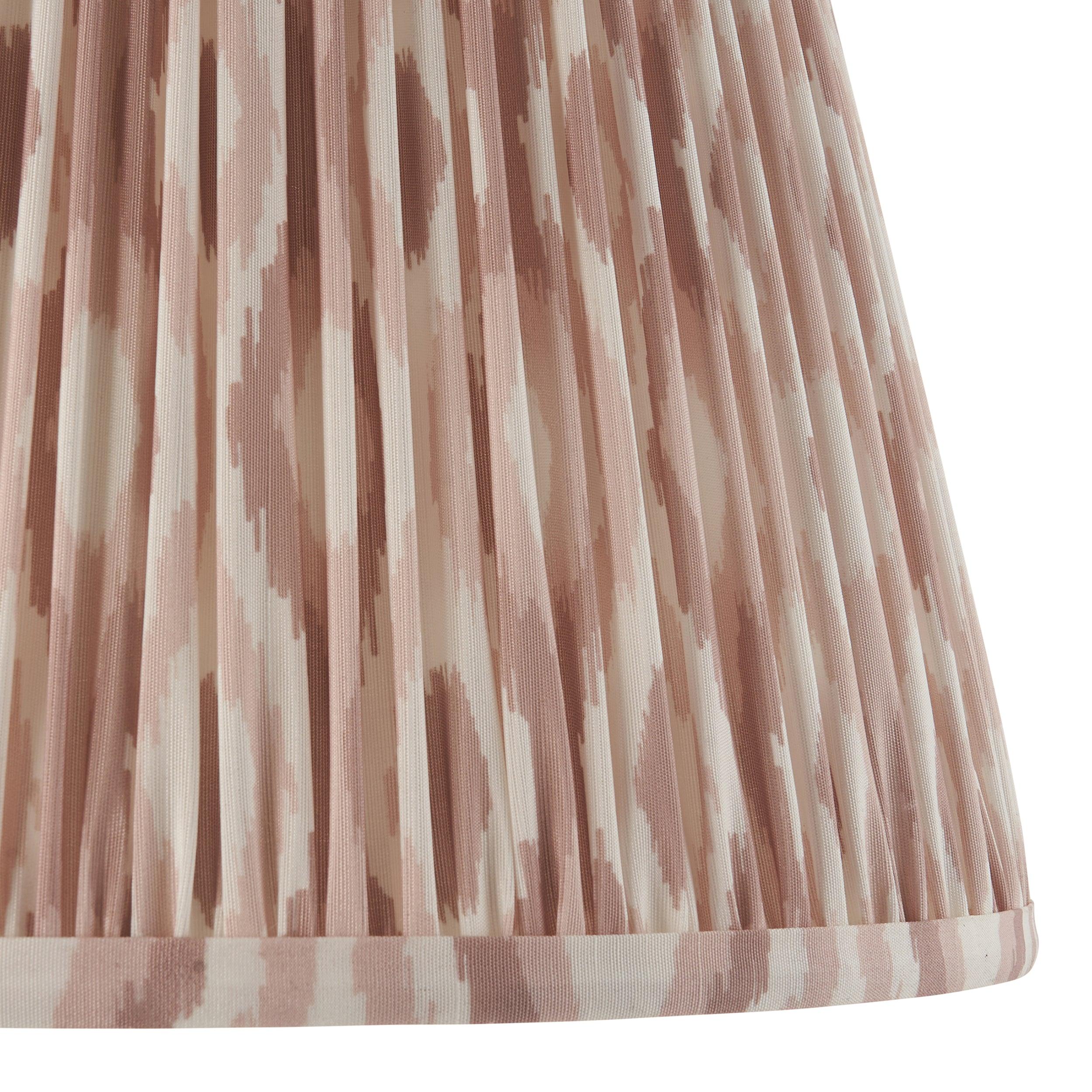 Higgledy White Floor Lamp & Ikat 35cm Neutral Shade