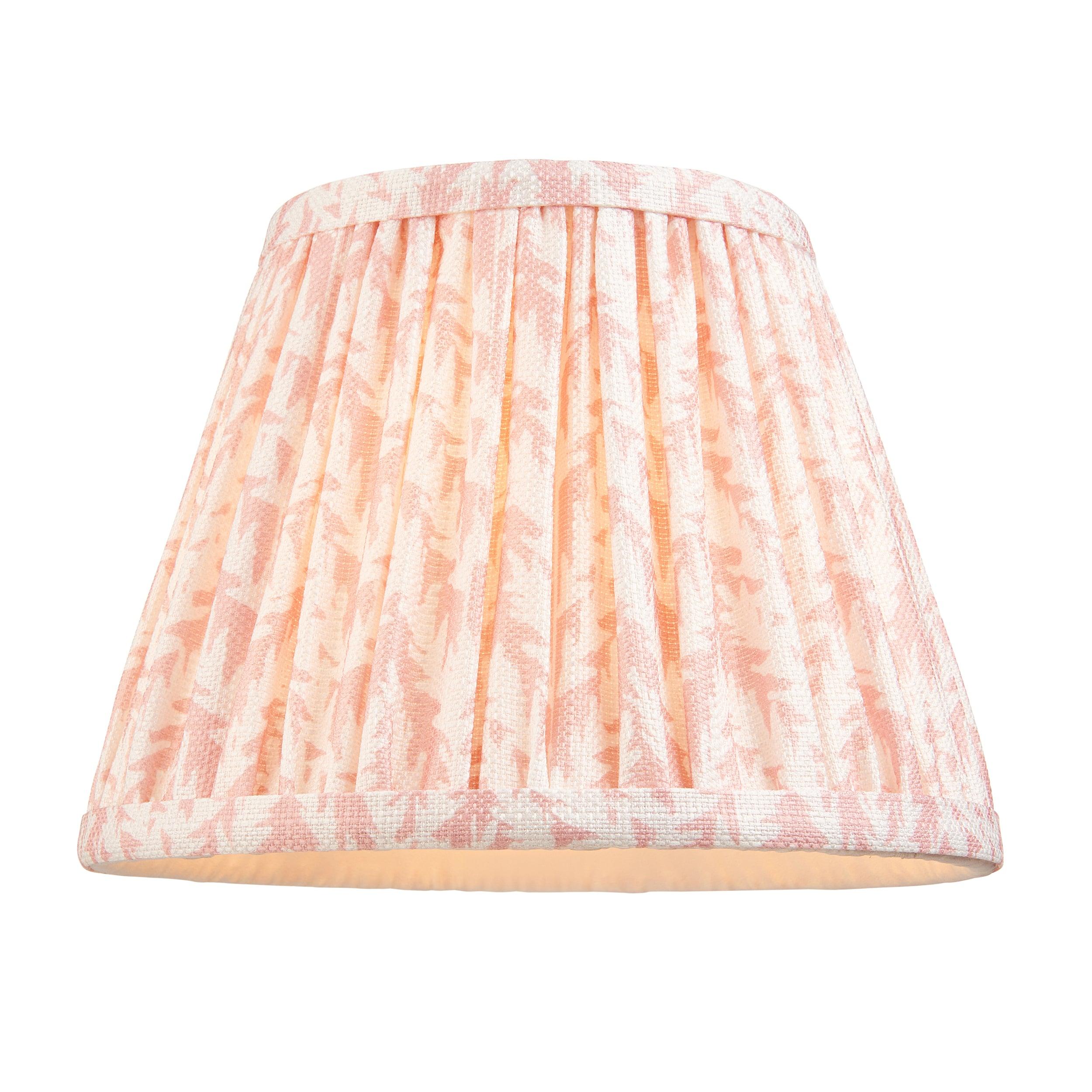 Higgledy White Table Lamp & Leaf 20cm Peachy Keen Shade