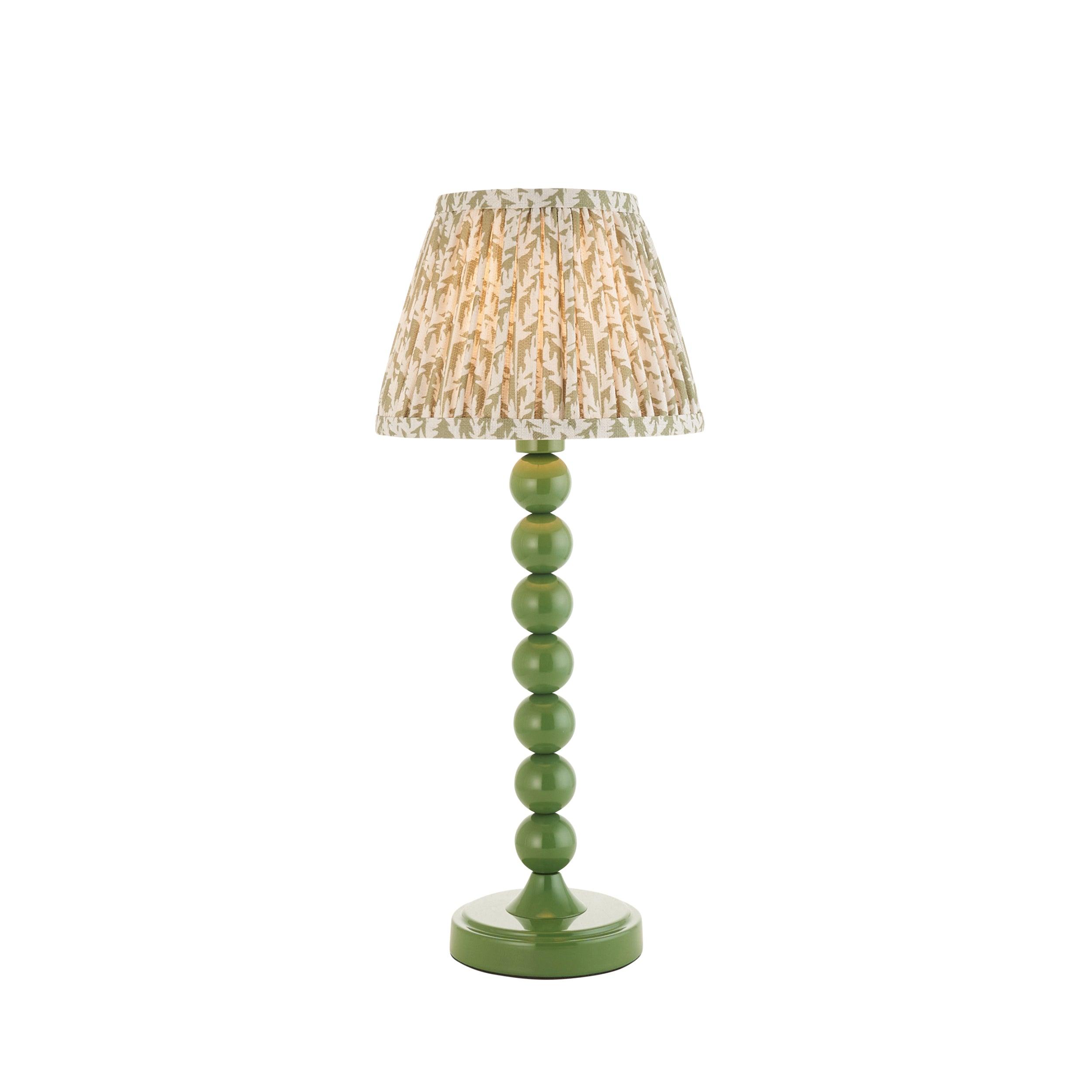 Higgledy Green Table Lamp & Leaf 20cm Herb Garden Green Shade