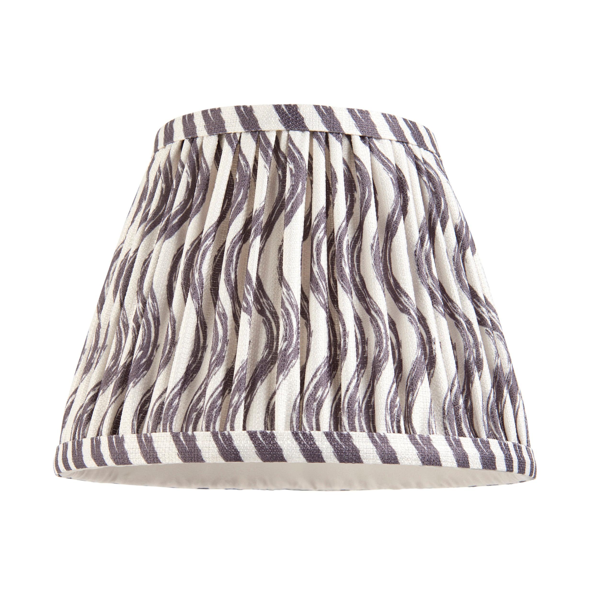 Higgledy Blue Table Lamp & Ripple 20cm Pearl Grey Shade