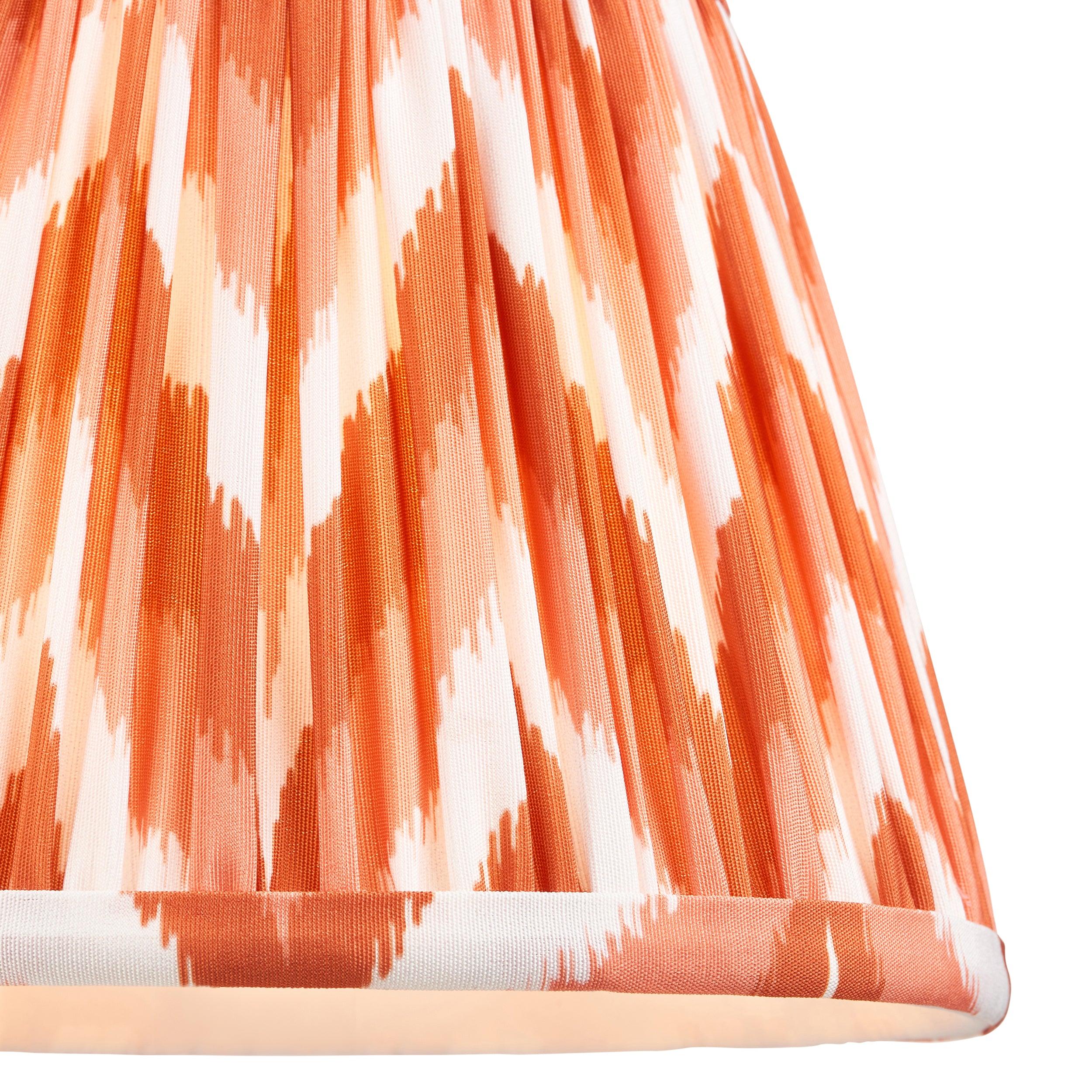 Higgledy Pink Table Lamp & Zigzag 20cm Apricot Orange Shade