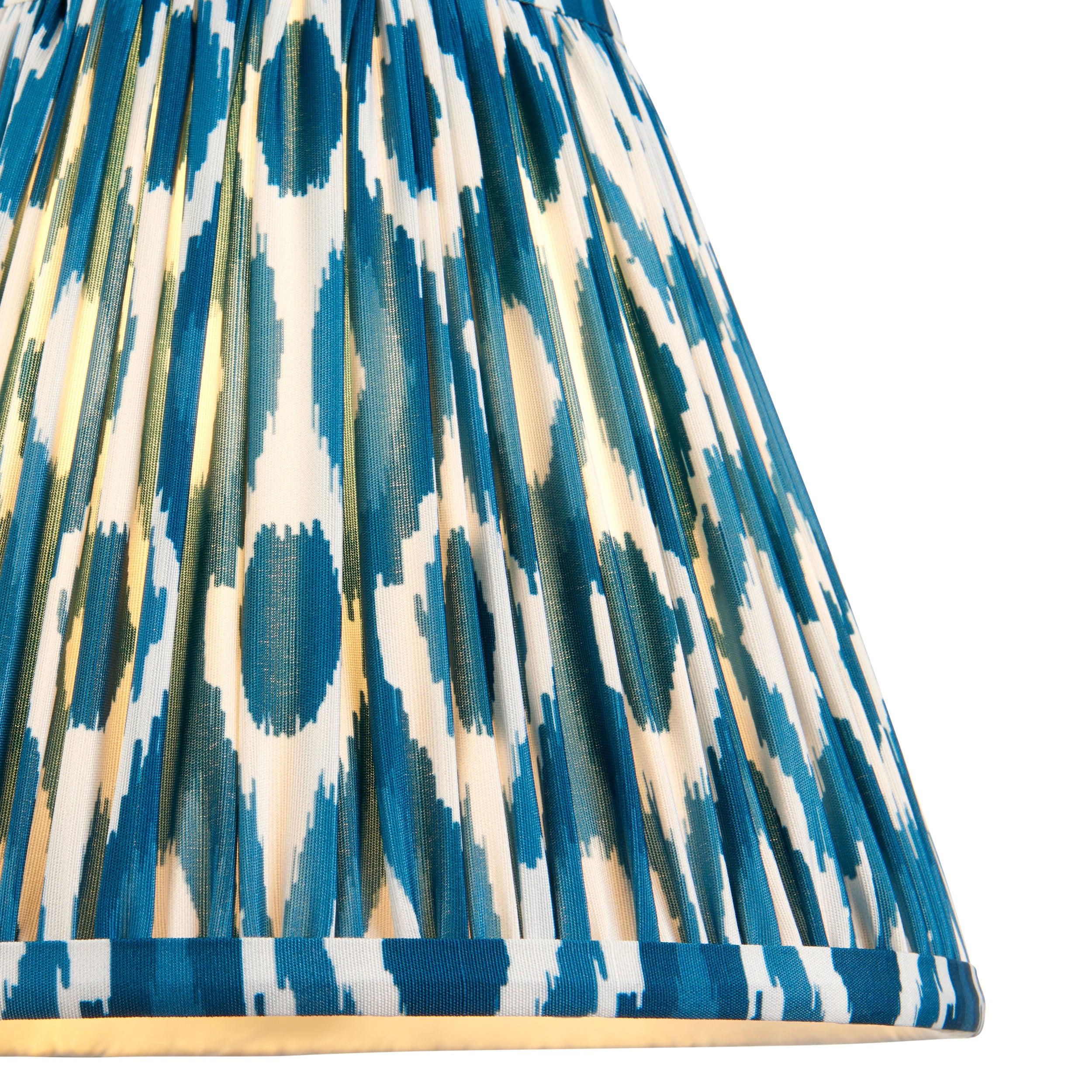 Bobble Ceramic Table & Ikat 25cm Marlin Blue Shade
