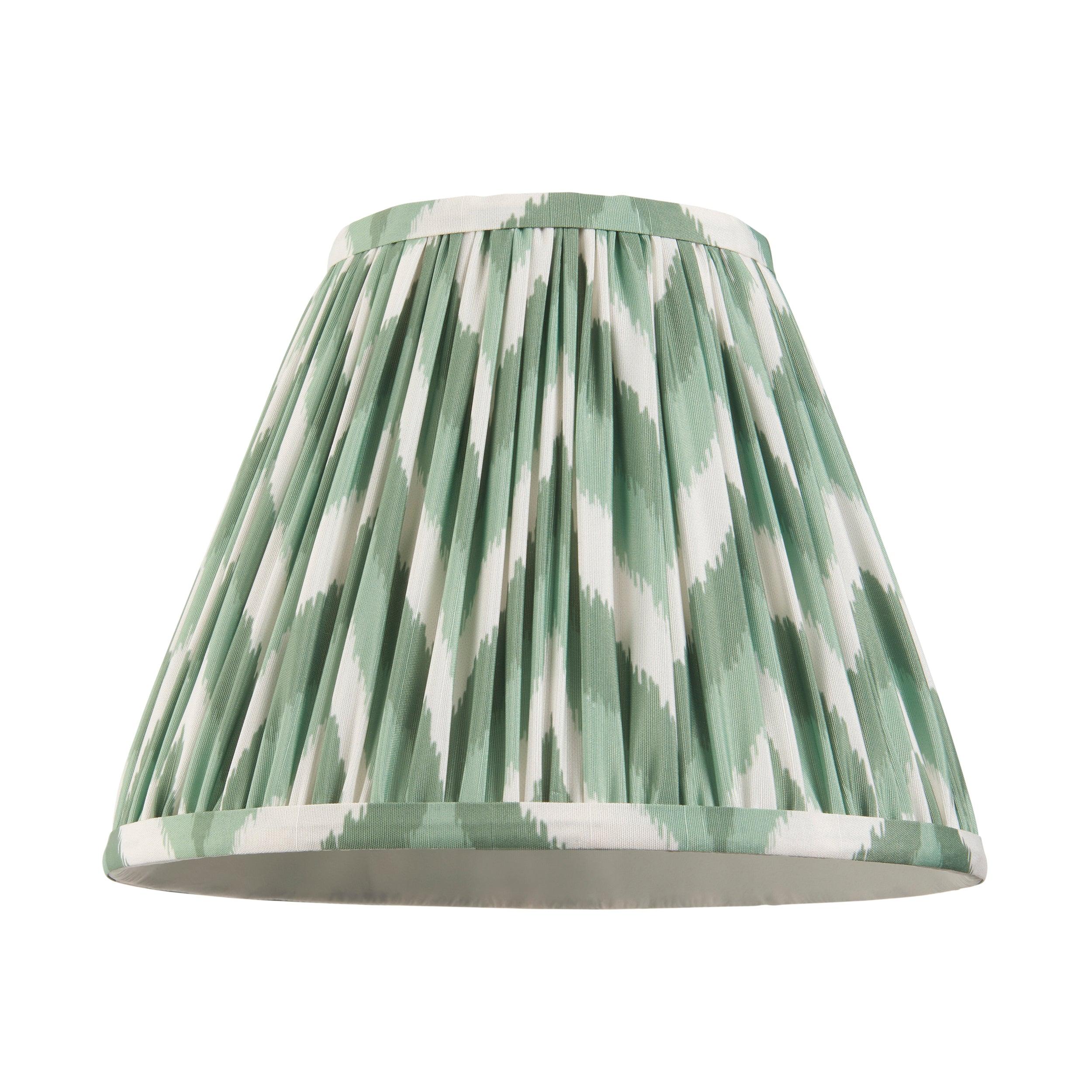 Myrtle Pink Table Lamp & Zigzag 25cm Cotswold Green Shade
