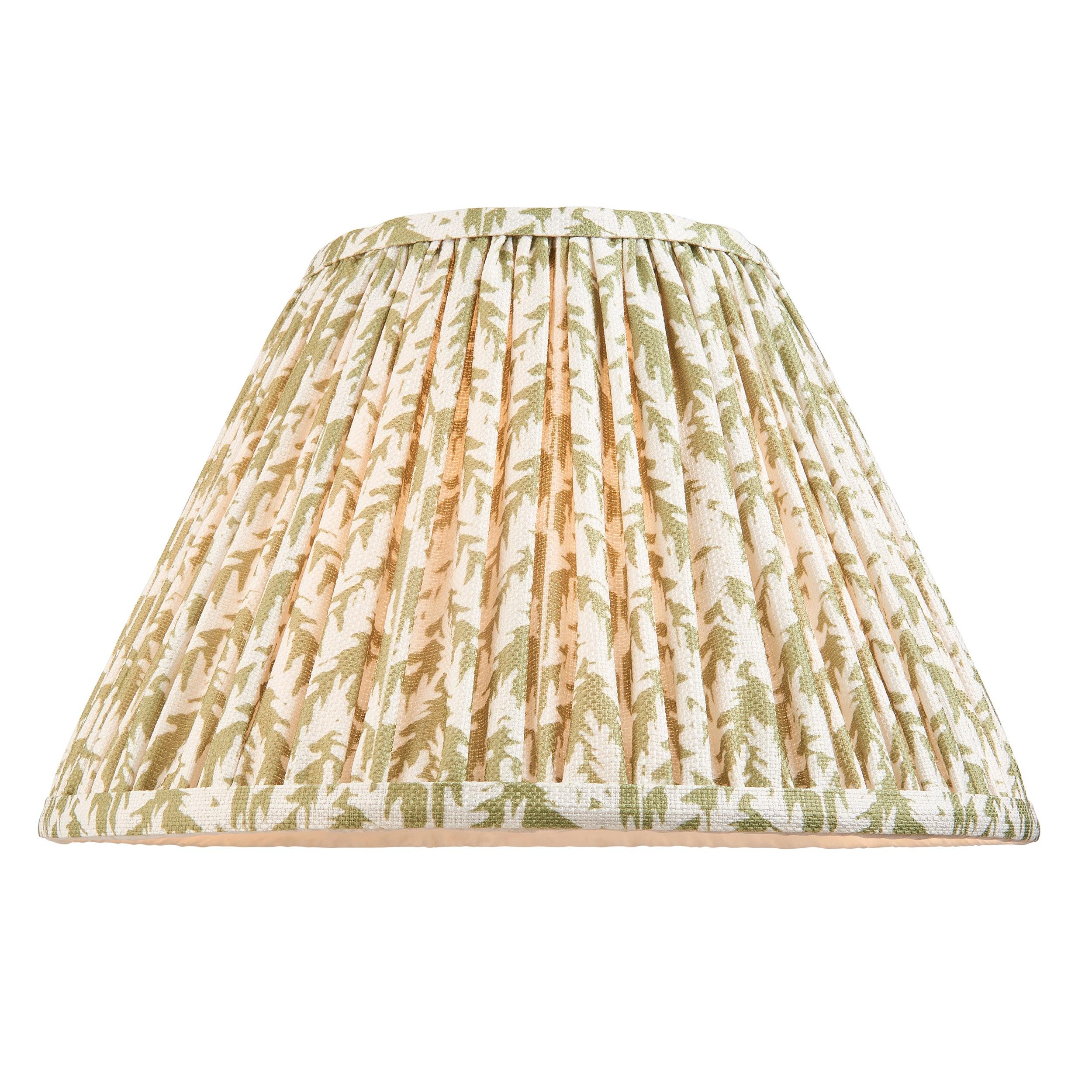 Layered Leaf Ceramic Table Lamp & Leaf 30cm Herb Garden Green Shade