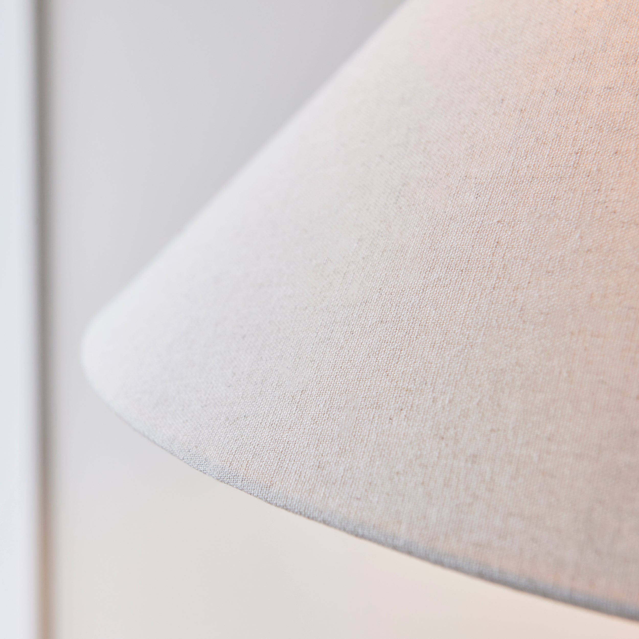 Lille Antique Black 1 Light Floor Lamp Linen Shade