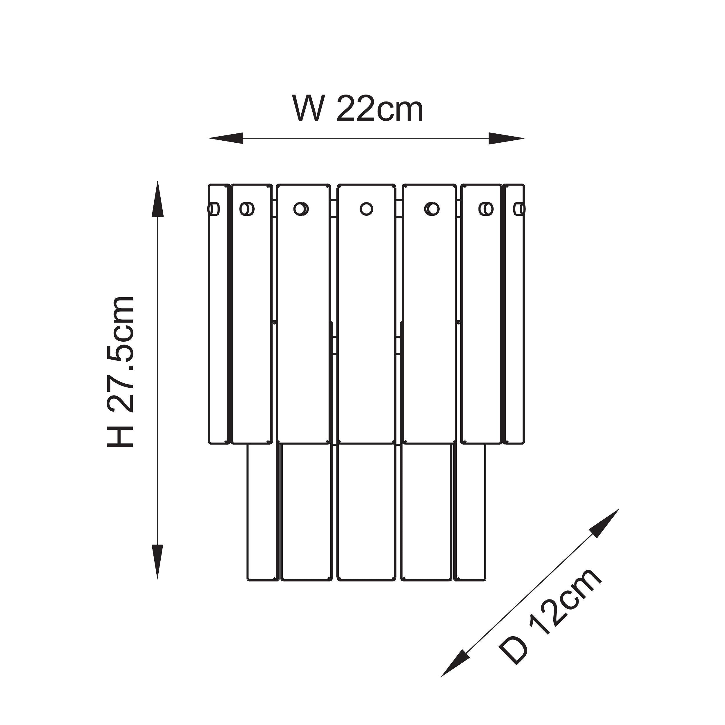 Karine Brass Wall Light - Handmade Glass Panels