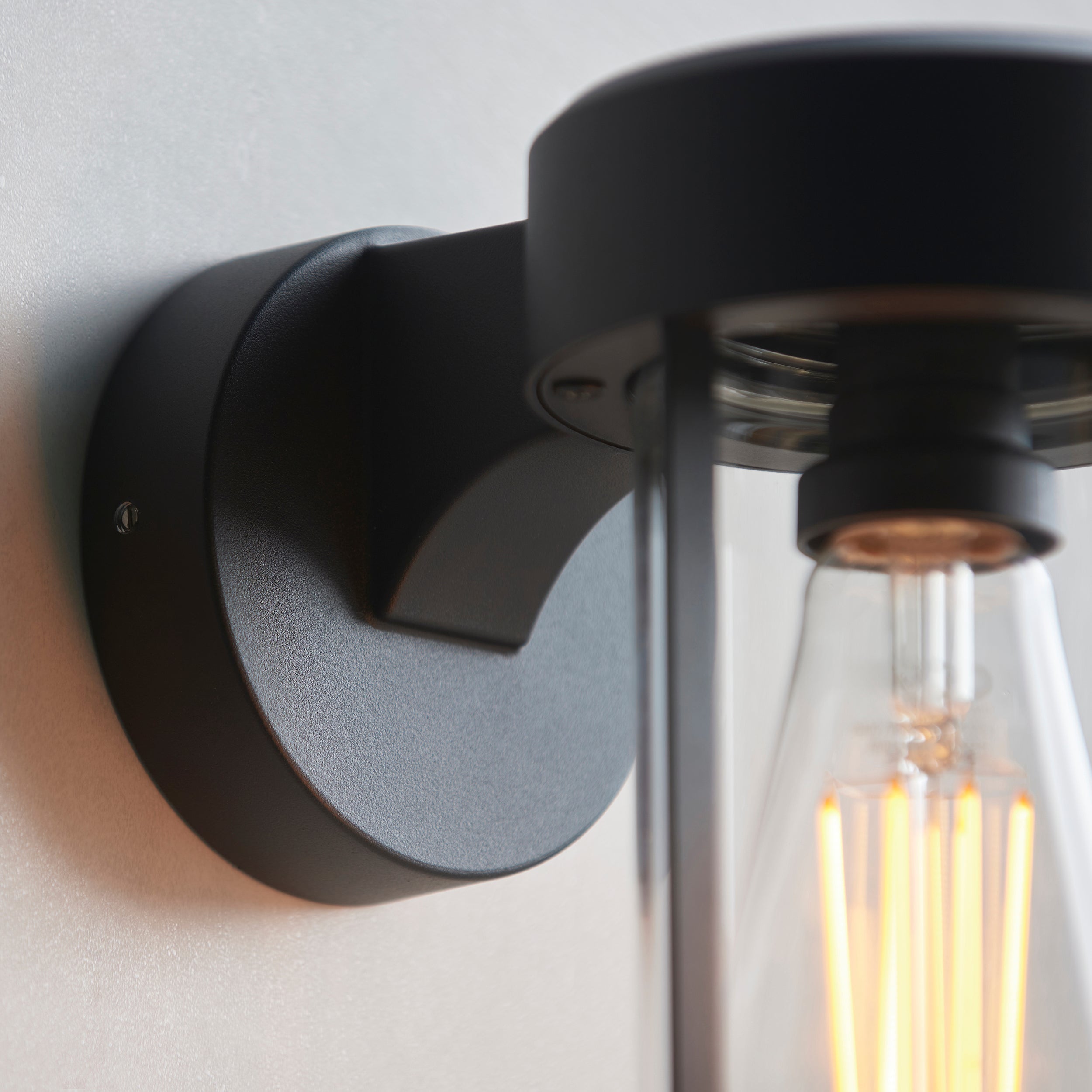 Lucca Black Oudoor Wall Light