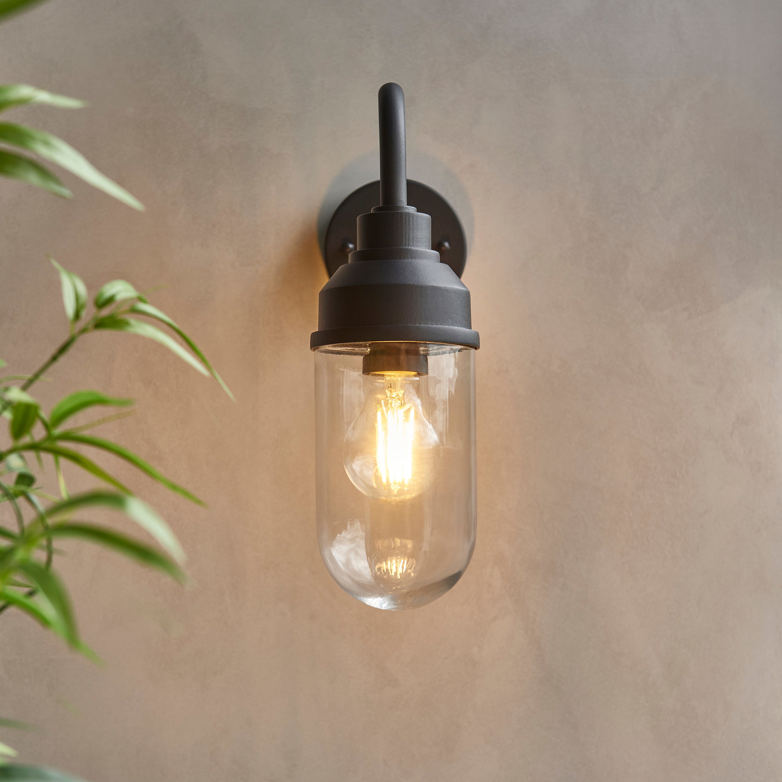 Truro Black Outdoor Wall Light