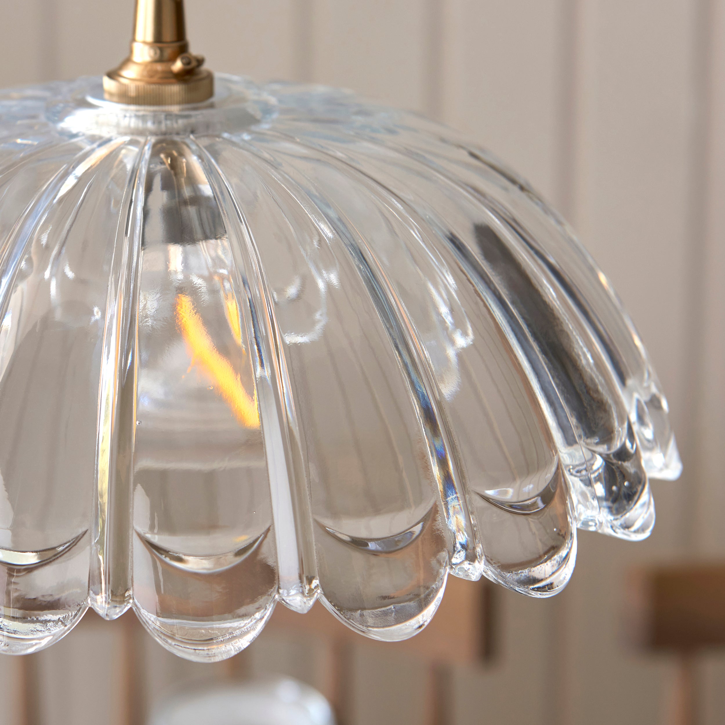 Carnation Easyfit Clear Glass Pendant (Shade Only)