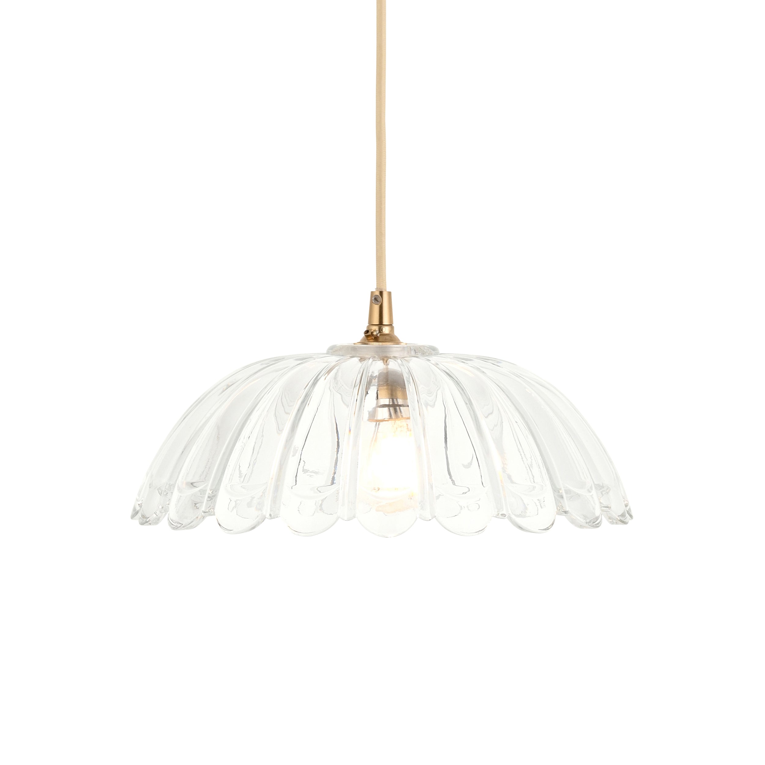 Carnation Easyfit Clear Glass Pendant (Shade Only)