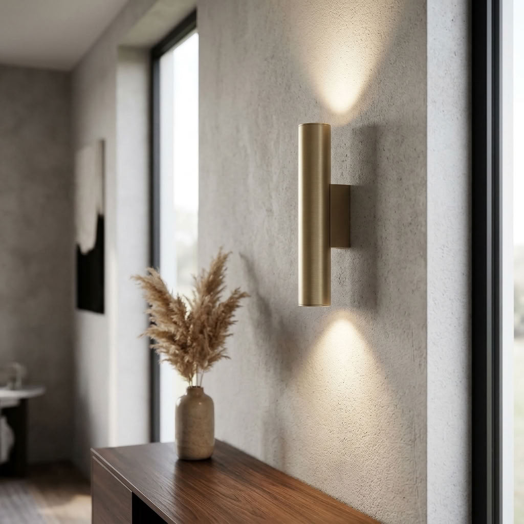 Beacon, Latte, Aluminium Wall Light - Up/Down Dimmable