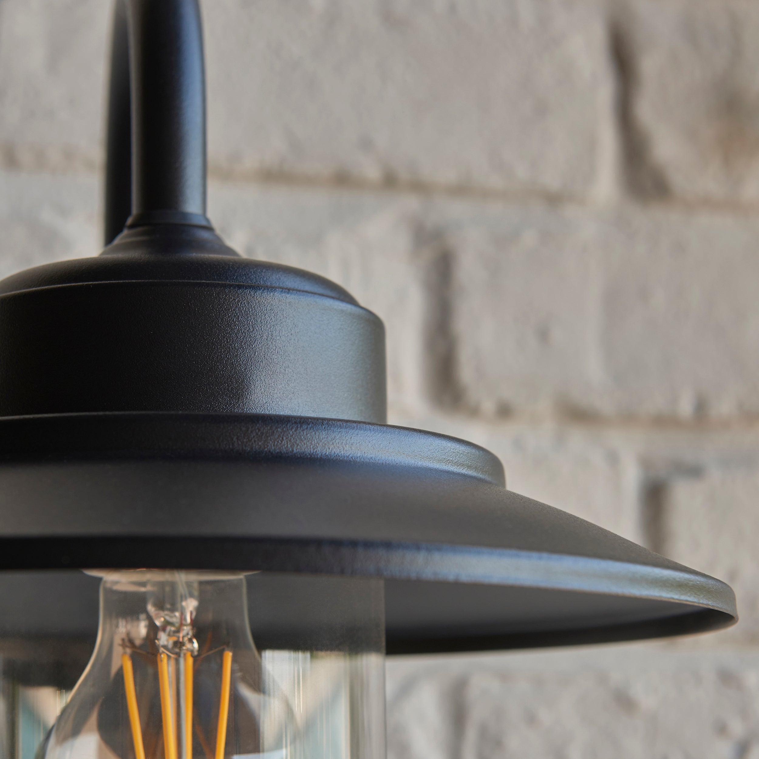 Thornton PIR Black Outdoor Wall Light - IP44-OPEN-BOX-50-290626