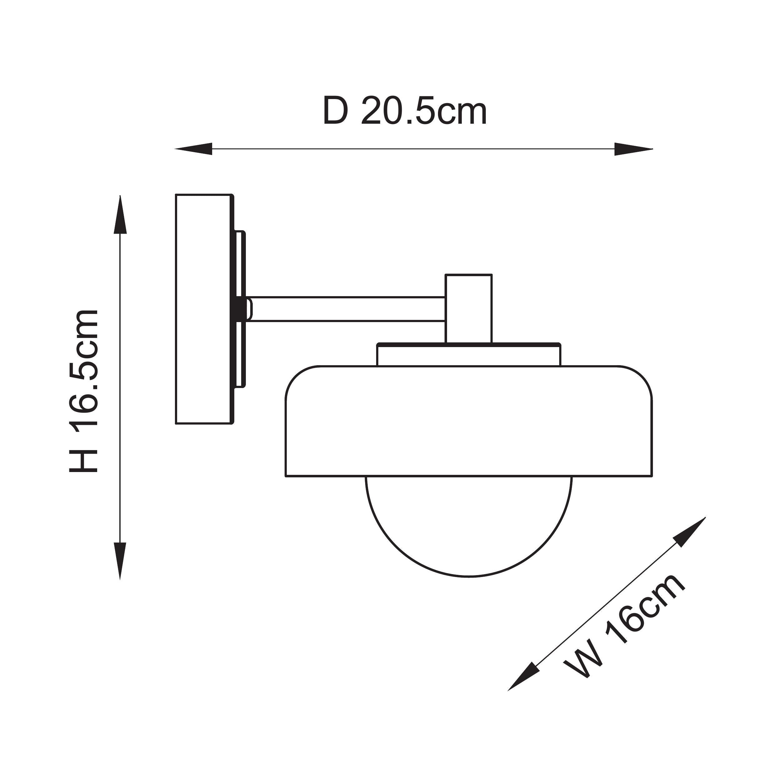 Boss Brass Wall Light - Opal Glass Shade