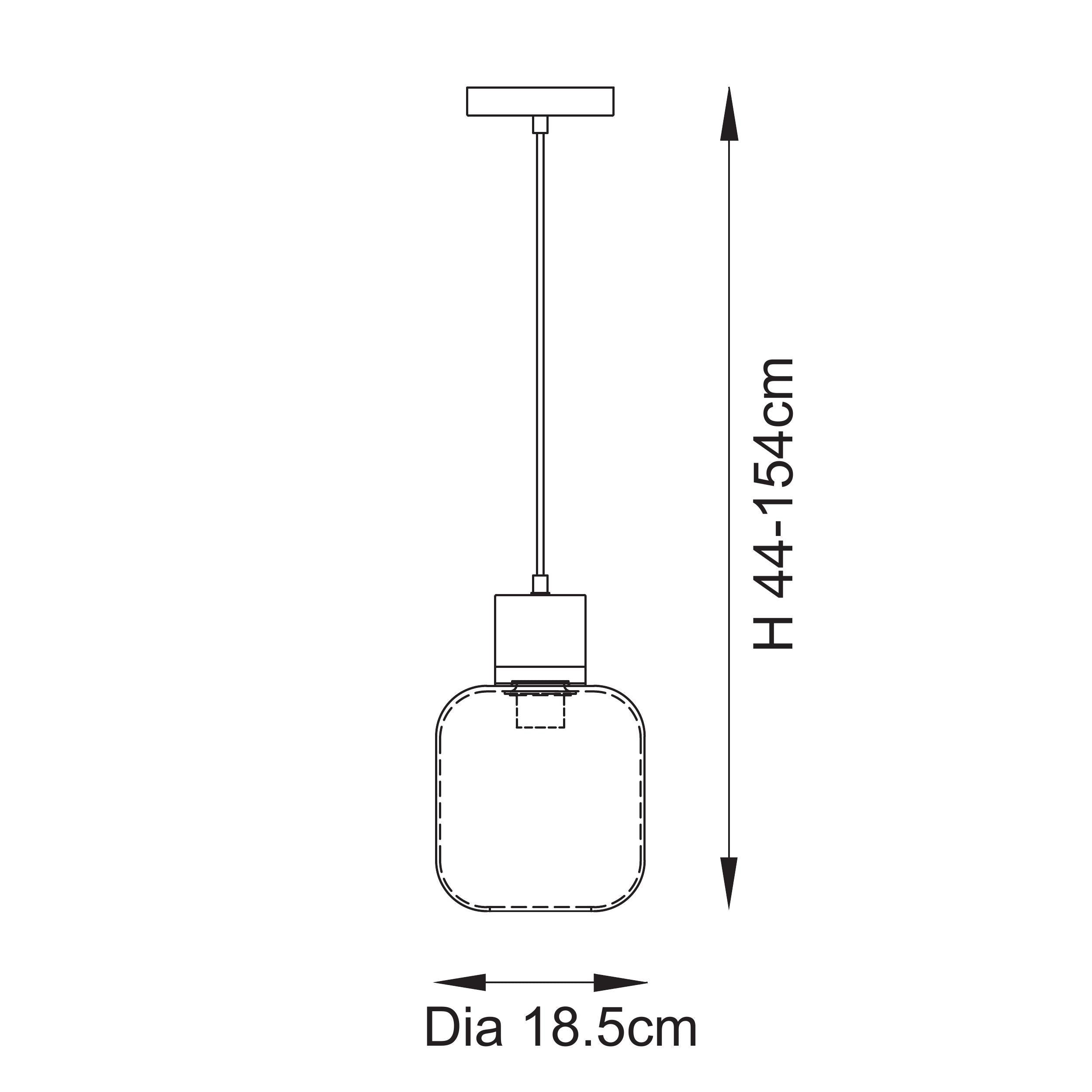 Travi Emperador Mable & Brass Pendant - Glass Shade