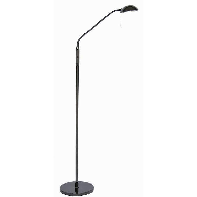 Metis Black Chrome Floor Reading Lamp-WAREHOUSE-40-240626