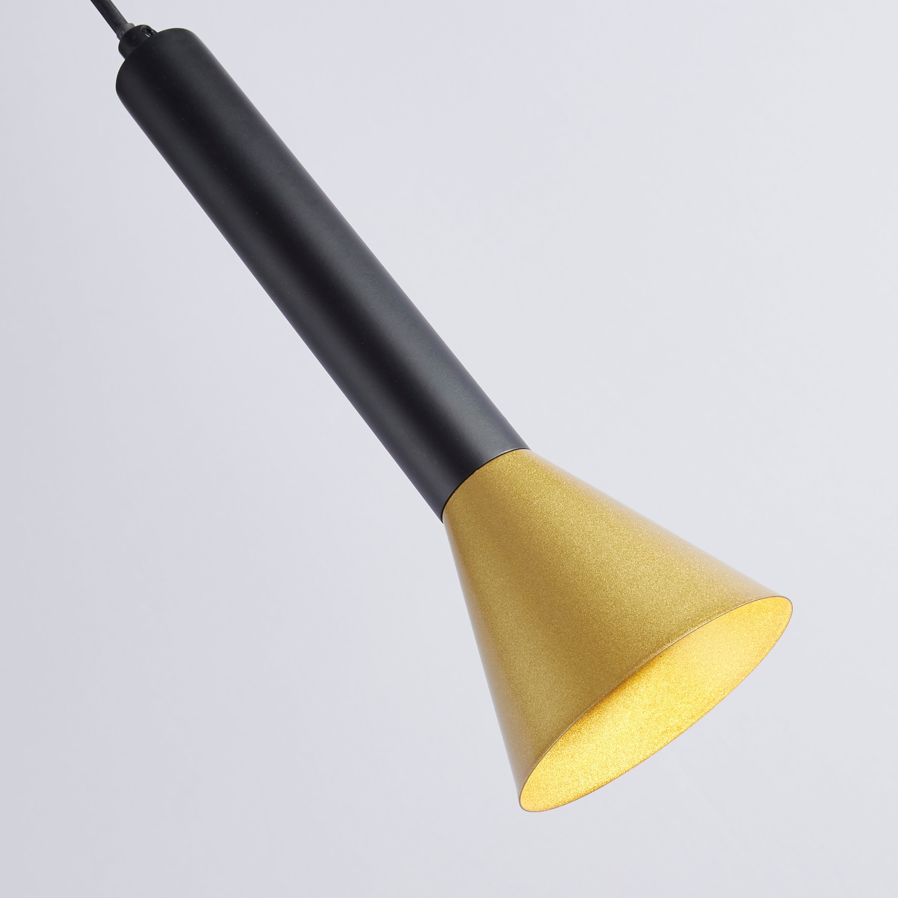 Searchlight Signal Black & Gold Pendant