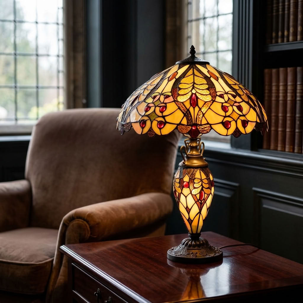 Minster Valentino Tiffany Table Lamp