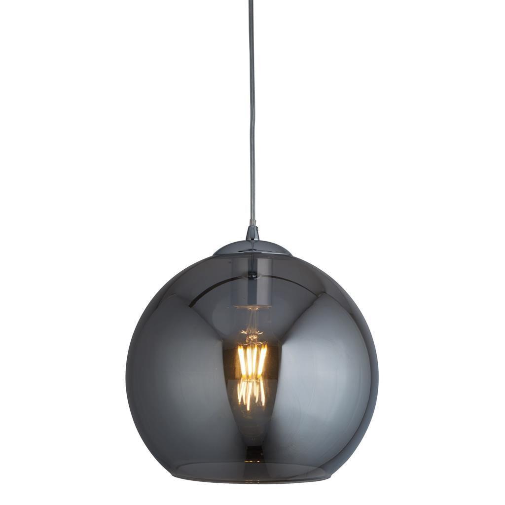 Searchlight Balls Ceiling Pendant - Chrome & Smoked Glass-clearance
