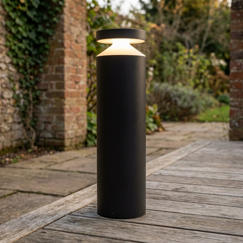 Eglo Melzo IP65 Black LED Bollard Light