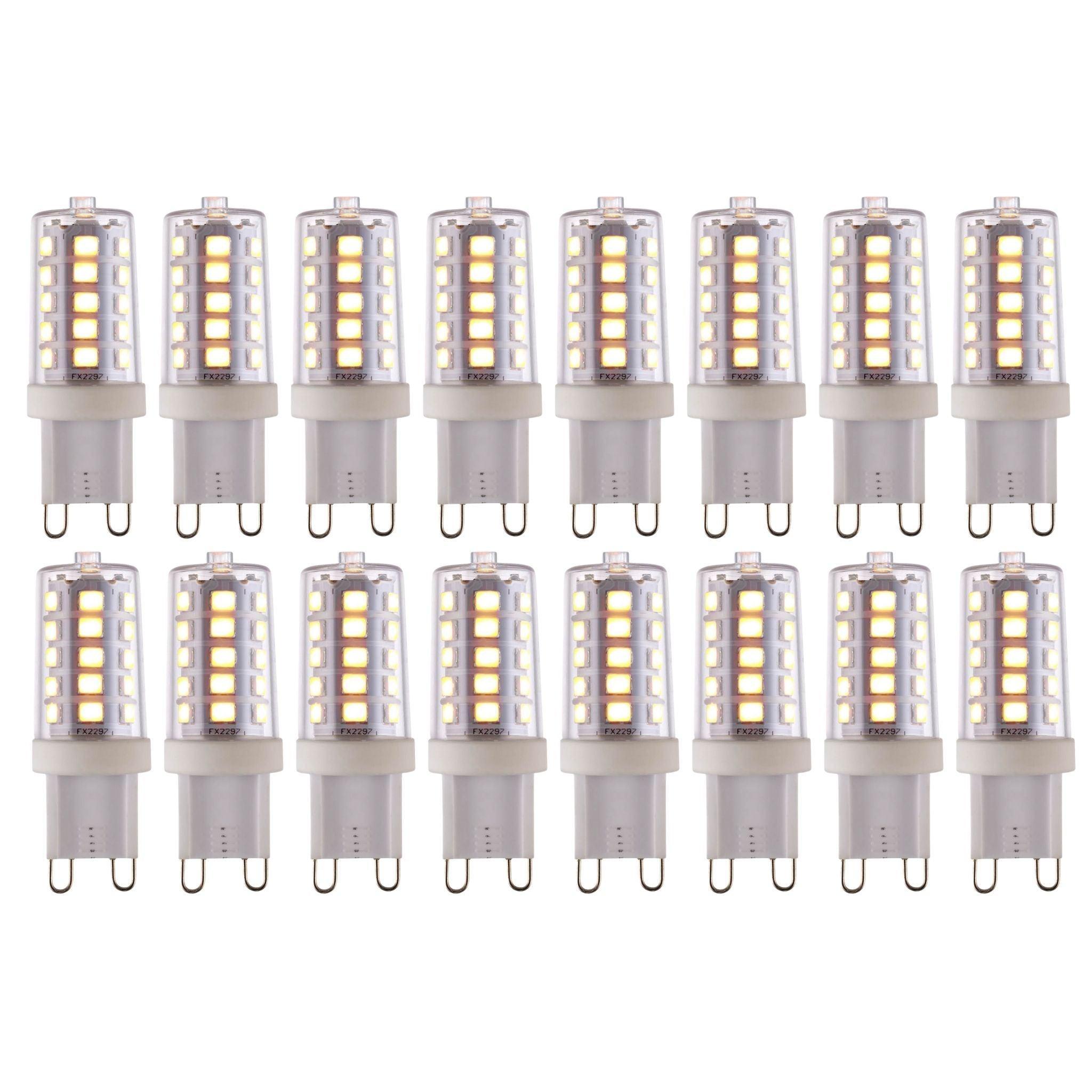 16 X G9 LED SMD Dimmable Light Bulb 3.7W Warm White