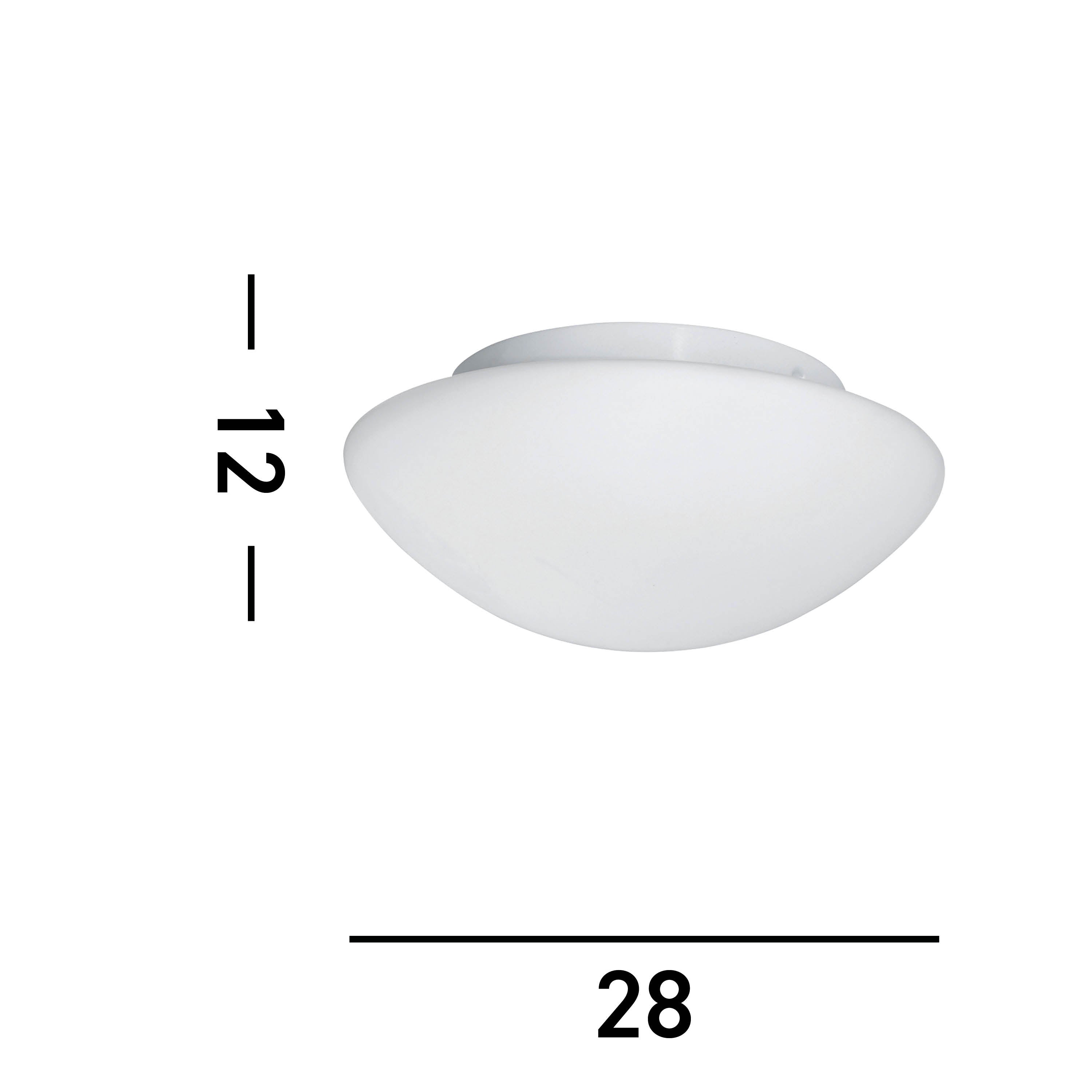 Searchlight Tokyo 2 Light Opal Glass Flush