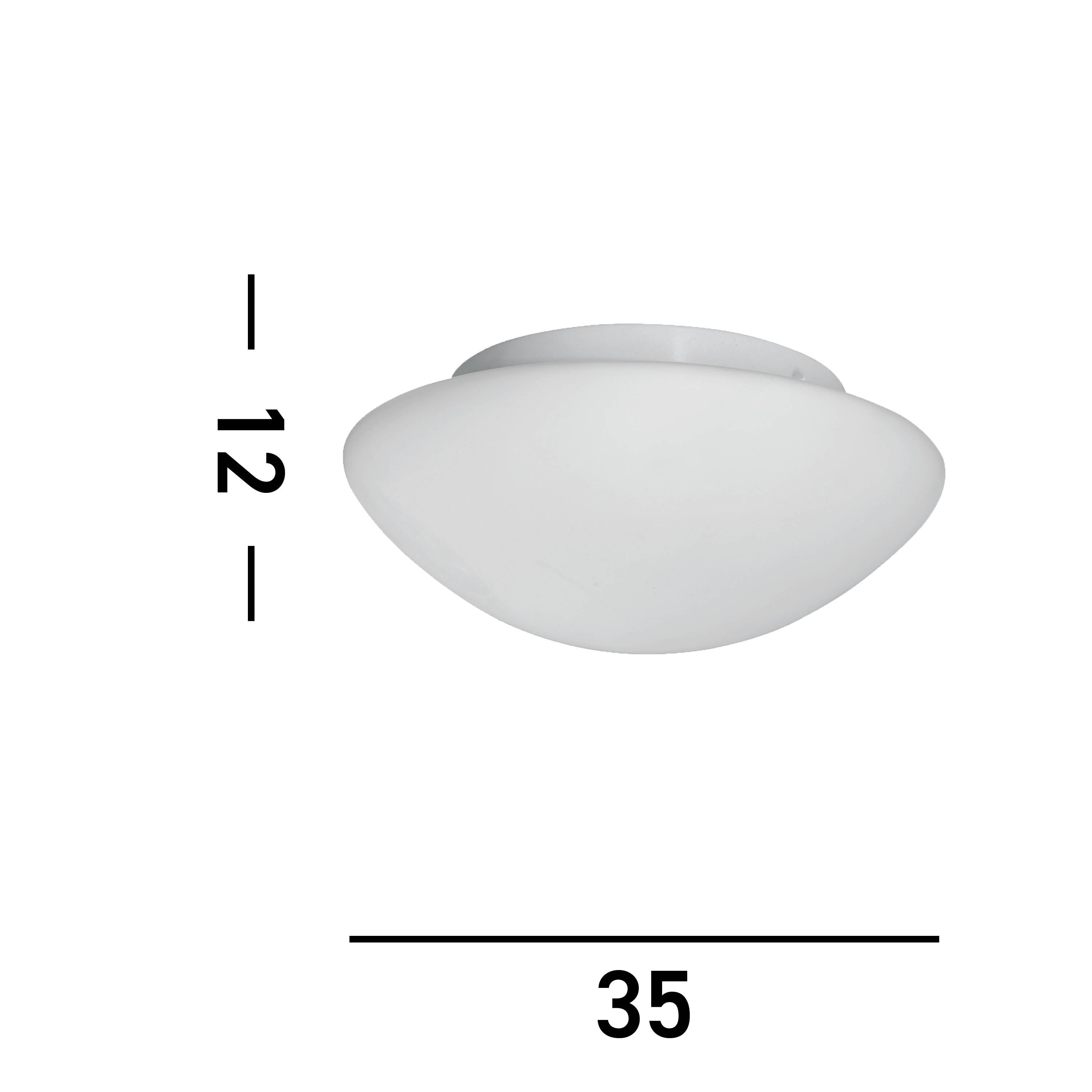 Searchlight Tokyo 3 Light Opal Glass Flush