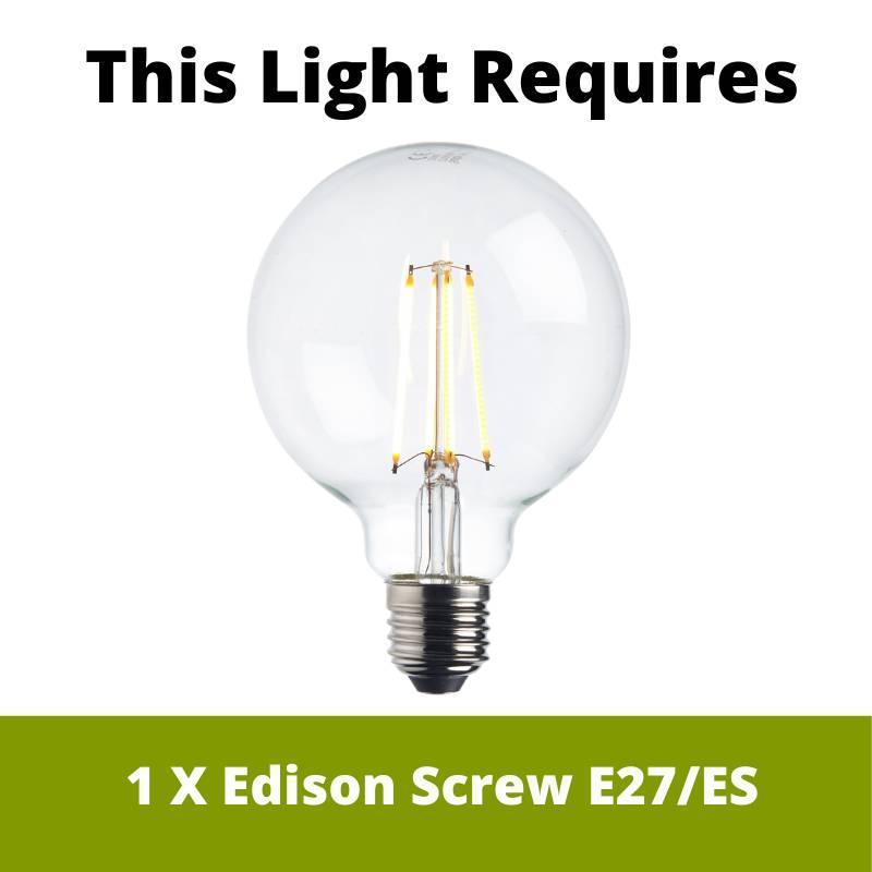 Endon Studio 1 Light Medium Black Ceiling Pendant Light (Fixing Only)-warehouse-40