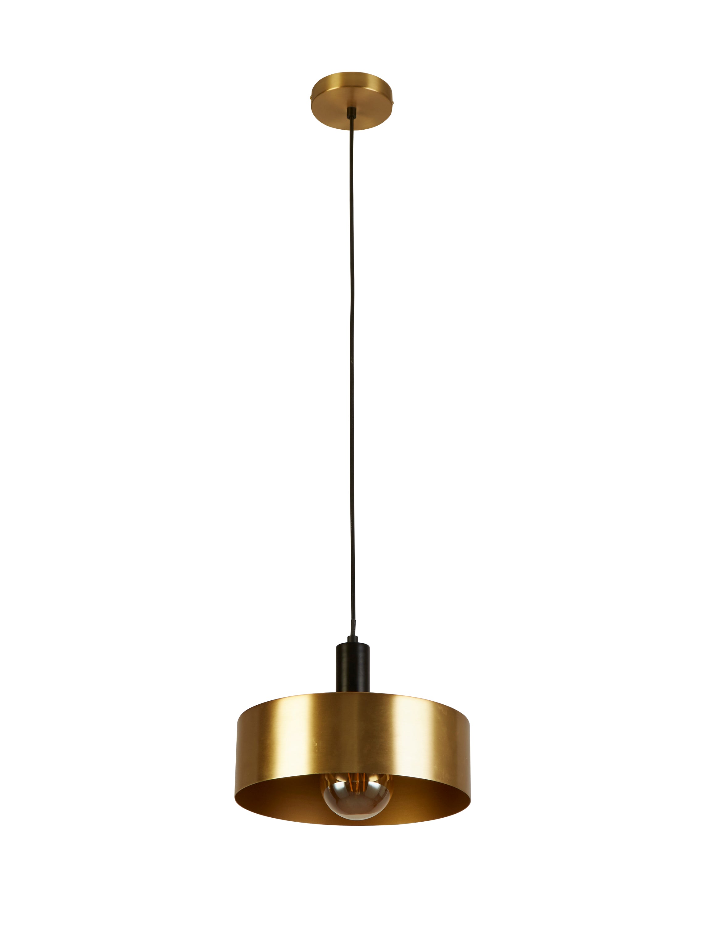 Searchlight Knox Black & Gold Pendant