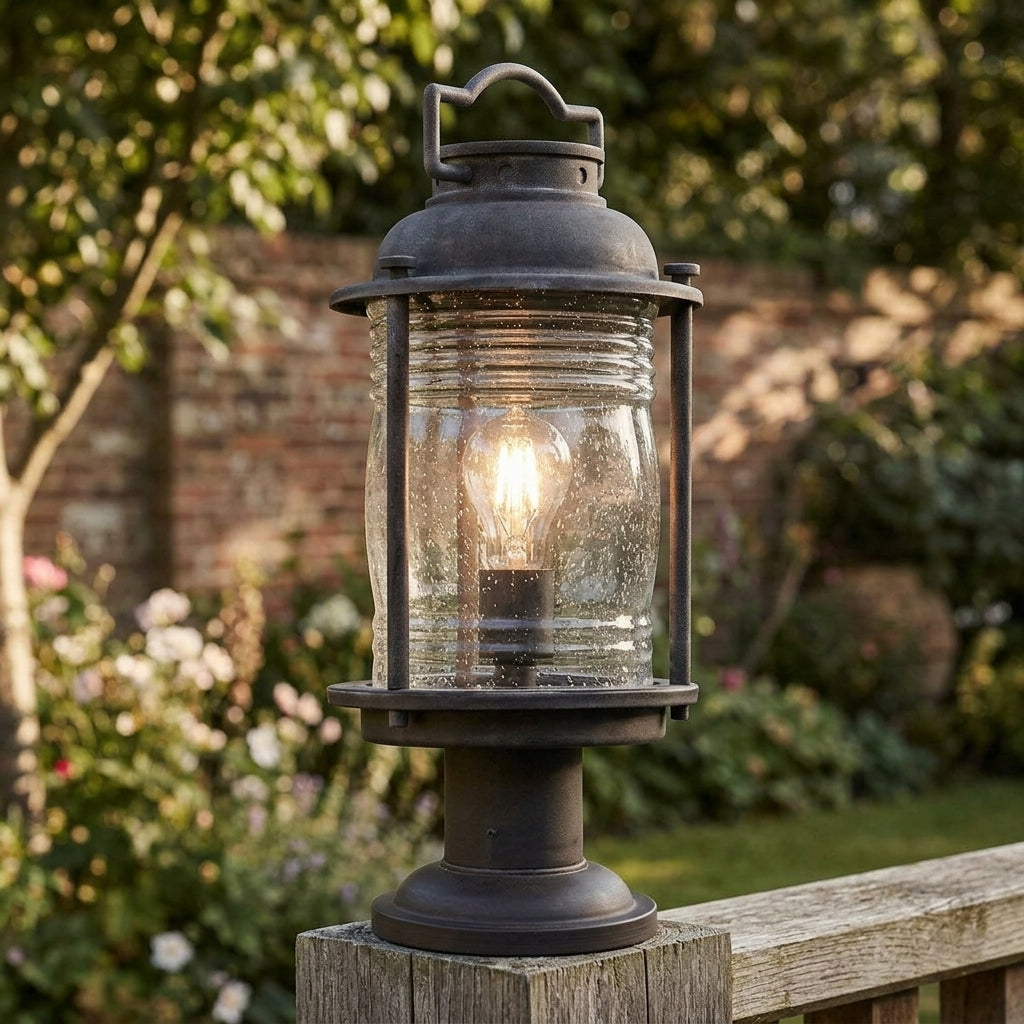Kichler Ashland Zinc Outdoor Pedestal Light