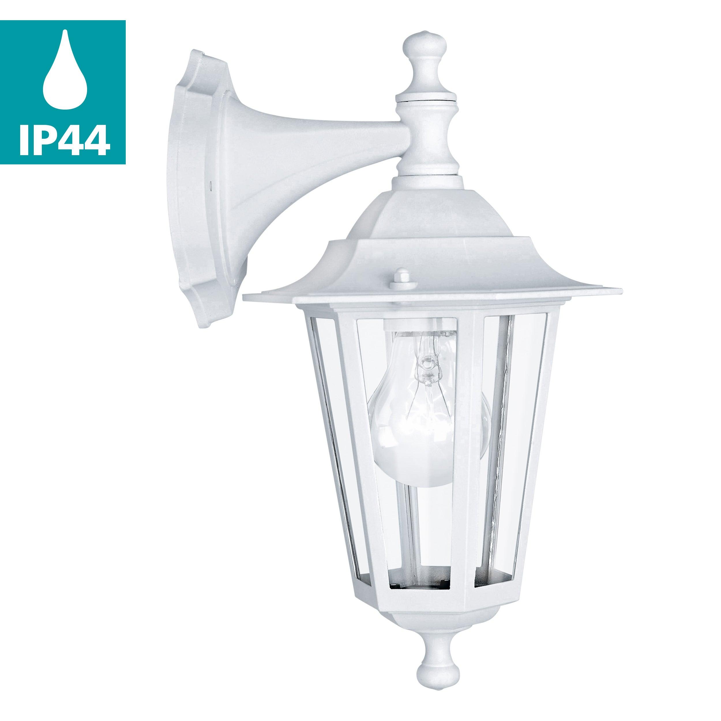 eglo laterna 5 white hanging lantern outdoor wall light ip44 Kitchen Lighting Close Up