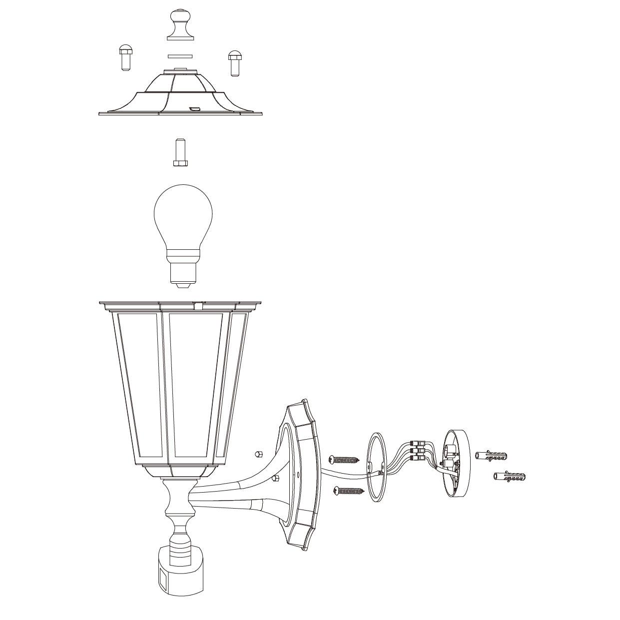 Eglo Laterna 5 White PIR Upright Lantern Outdoor Wall Light - IP44-WAREHOUSE-40-200326