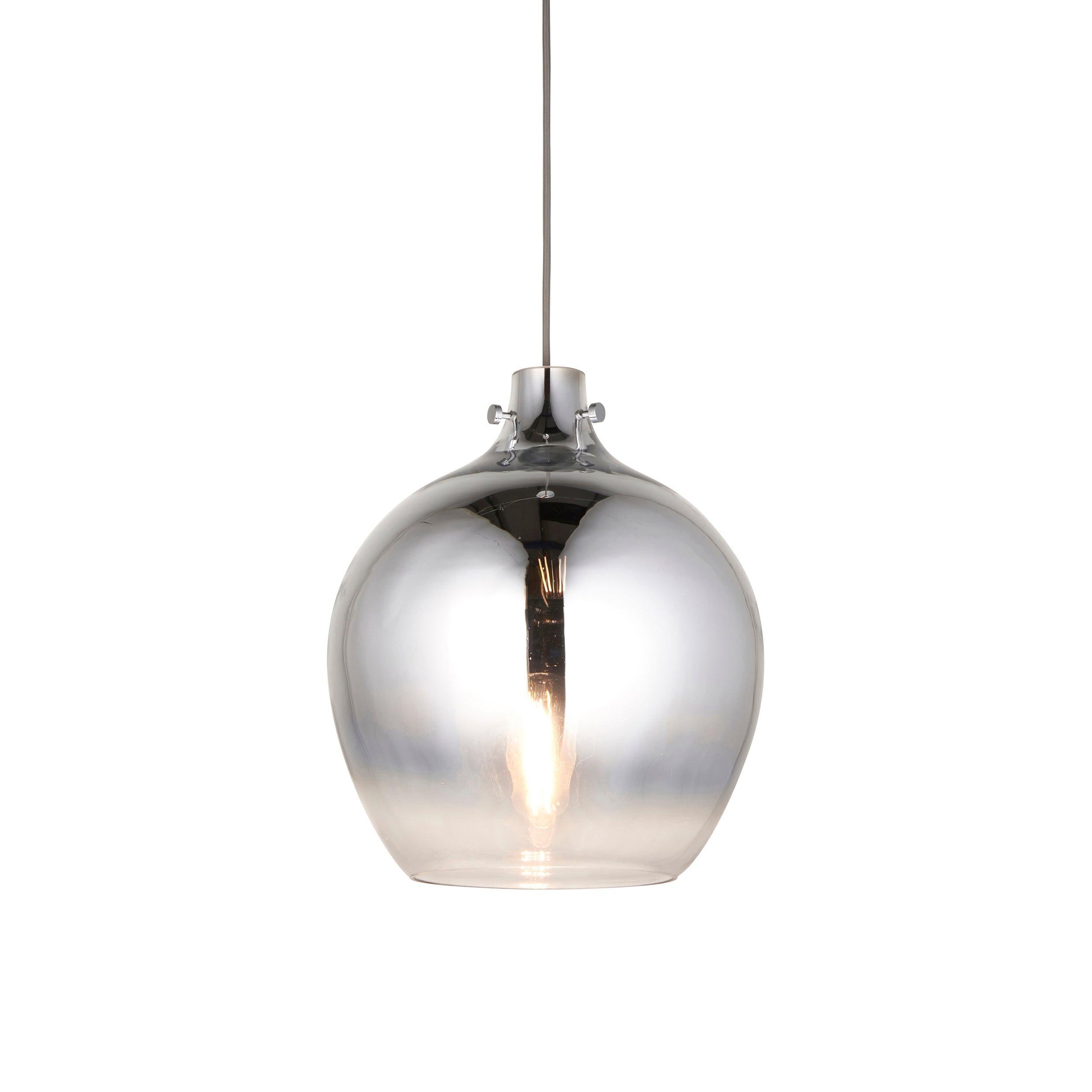 Highgate Nickel Ceiling Pendant With Metallic Ombre Finish-WAREHOUSE-40-200326