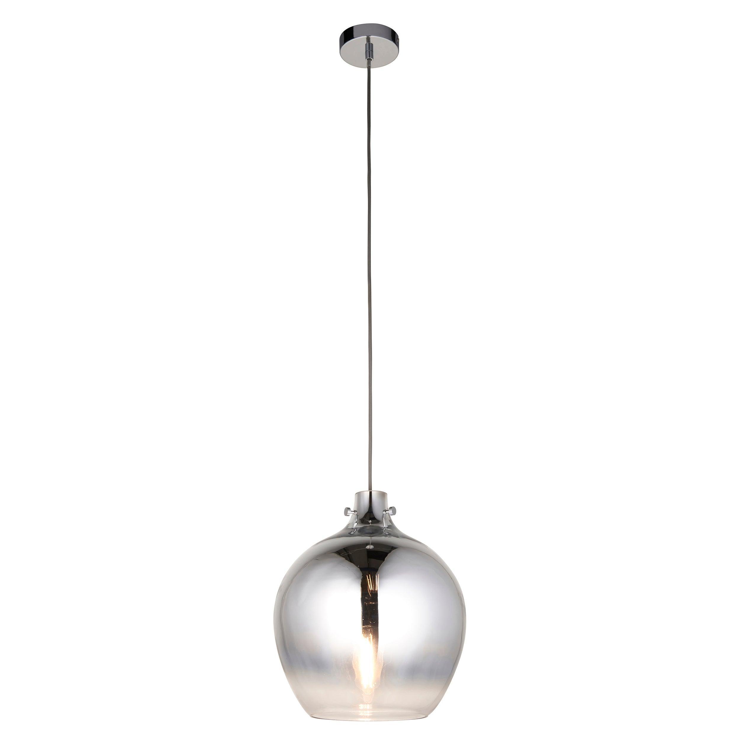 Highgate Nickel Ceiling Pendant With Metallic Ombre Finish-WAREHOUSE-40-200326