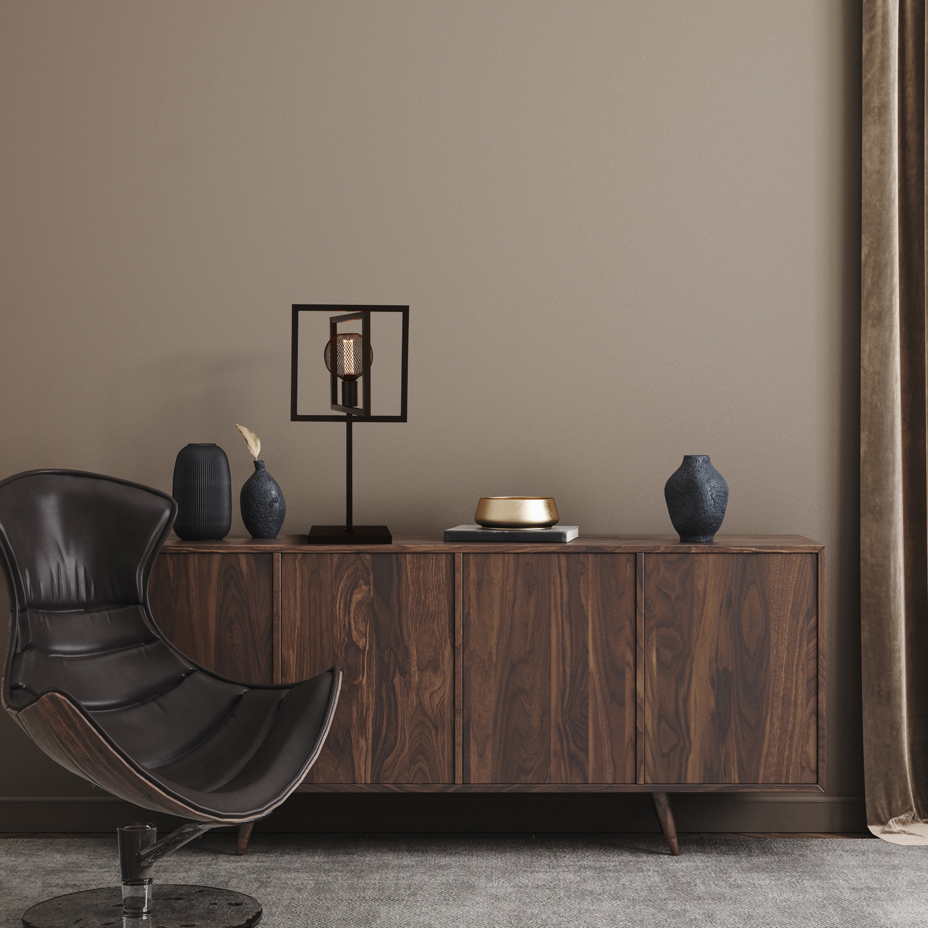 Searchlight Plaza Black Table Lamp