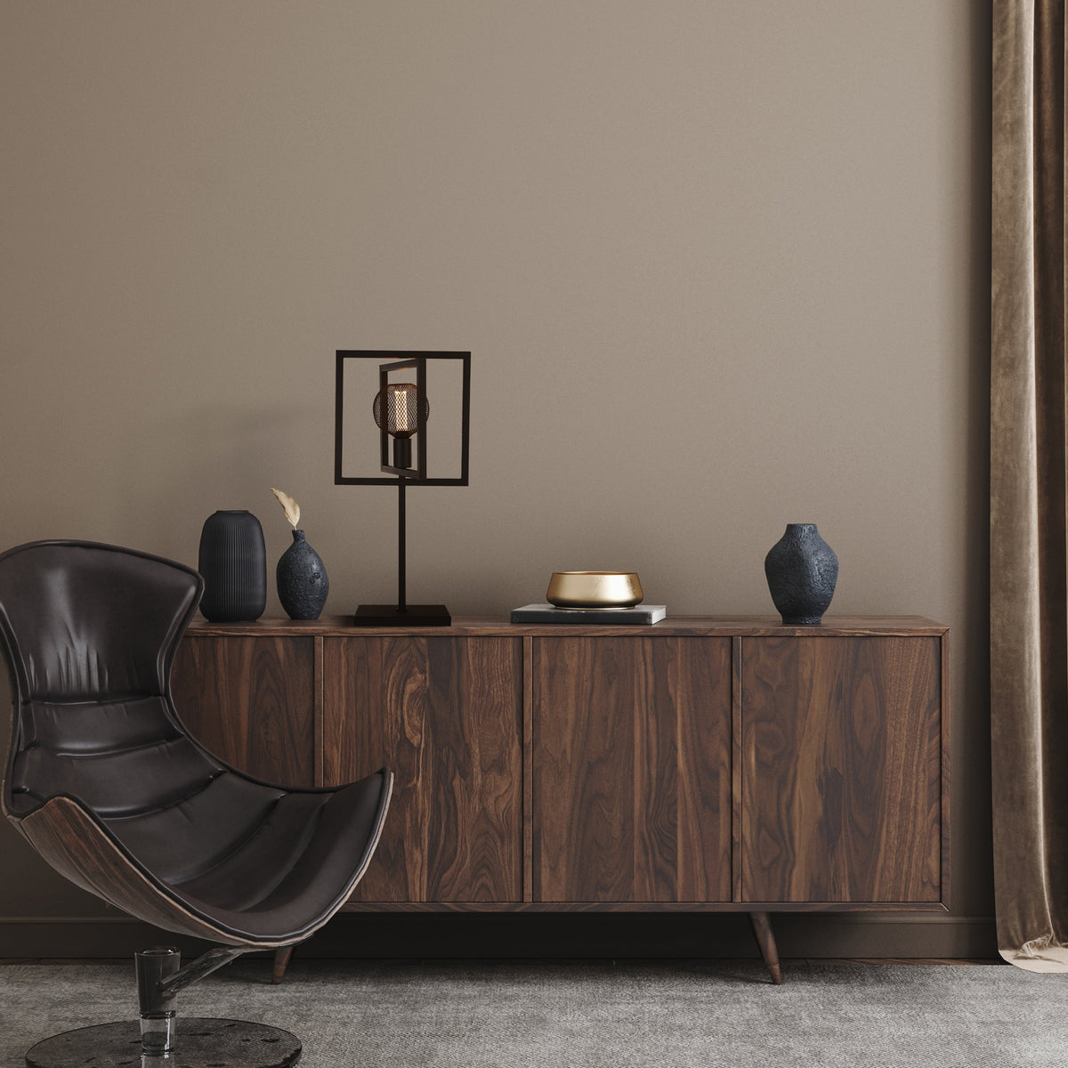 Searchlight Plaza Black Table Lamp-warehouse-180926