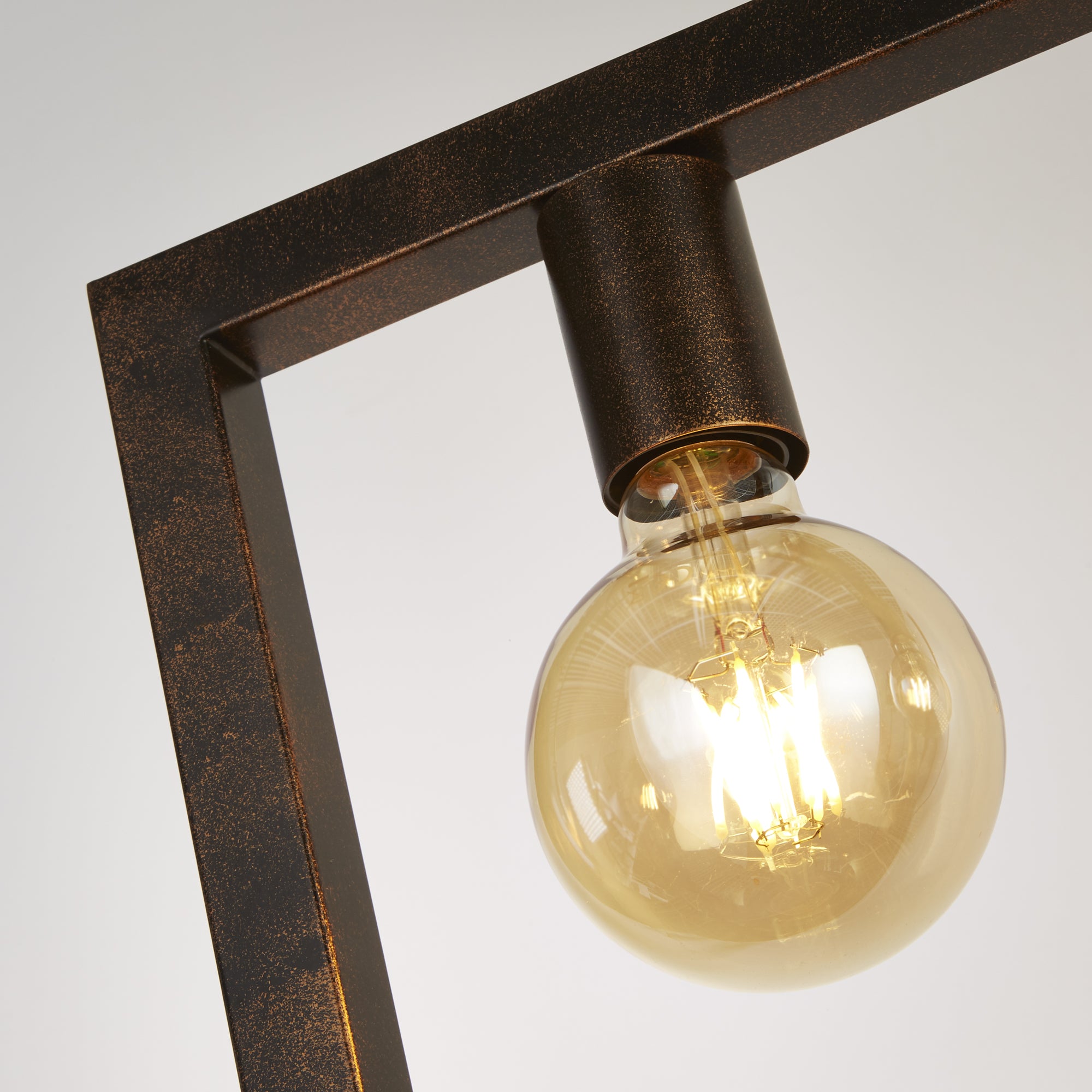 Searchlight Oblong 5 Brown Light Pendant