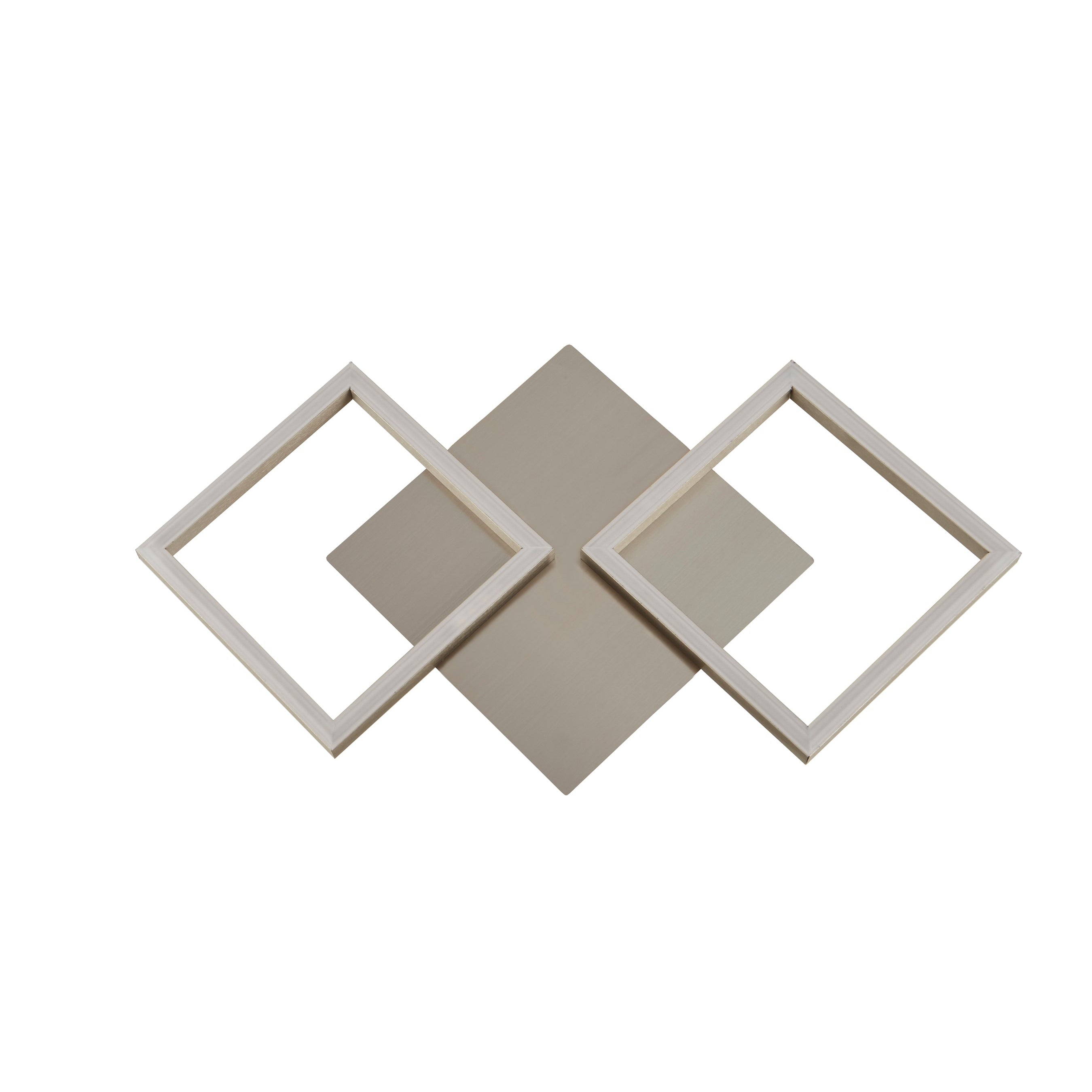 Searchlight Wall Art 2 Light LED Wall Light - Satin Silver