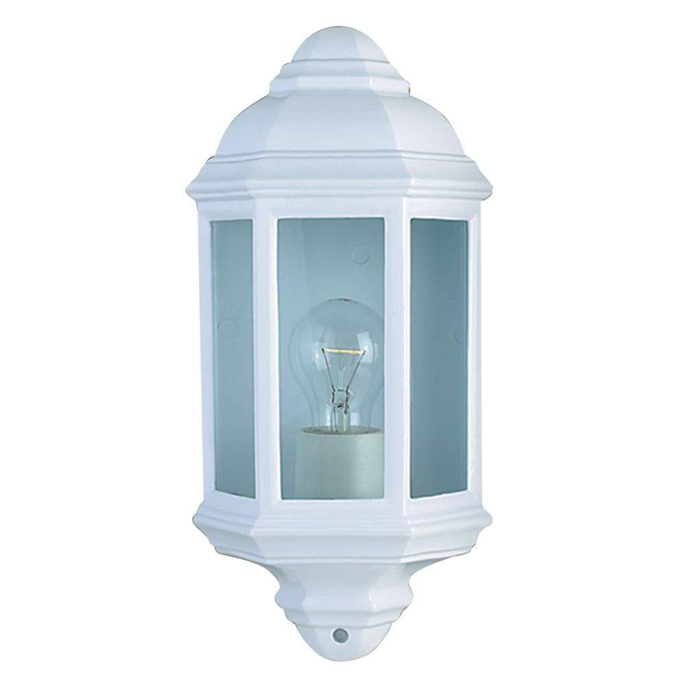 Searchlight Maine Outdoor & Porch White Flush Wall Light-WAREHOUSE-40-250626