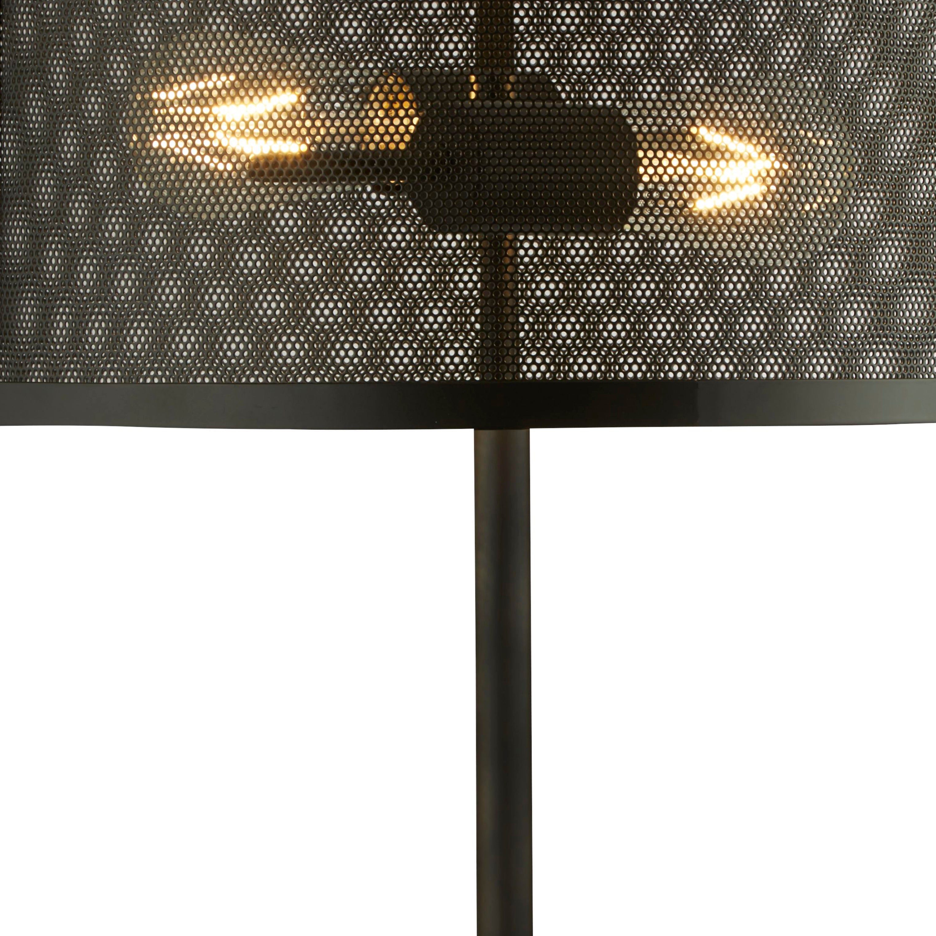 Searchlight Fishnet 2 Light Black Table Lamp