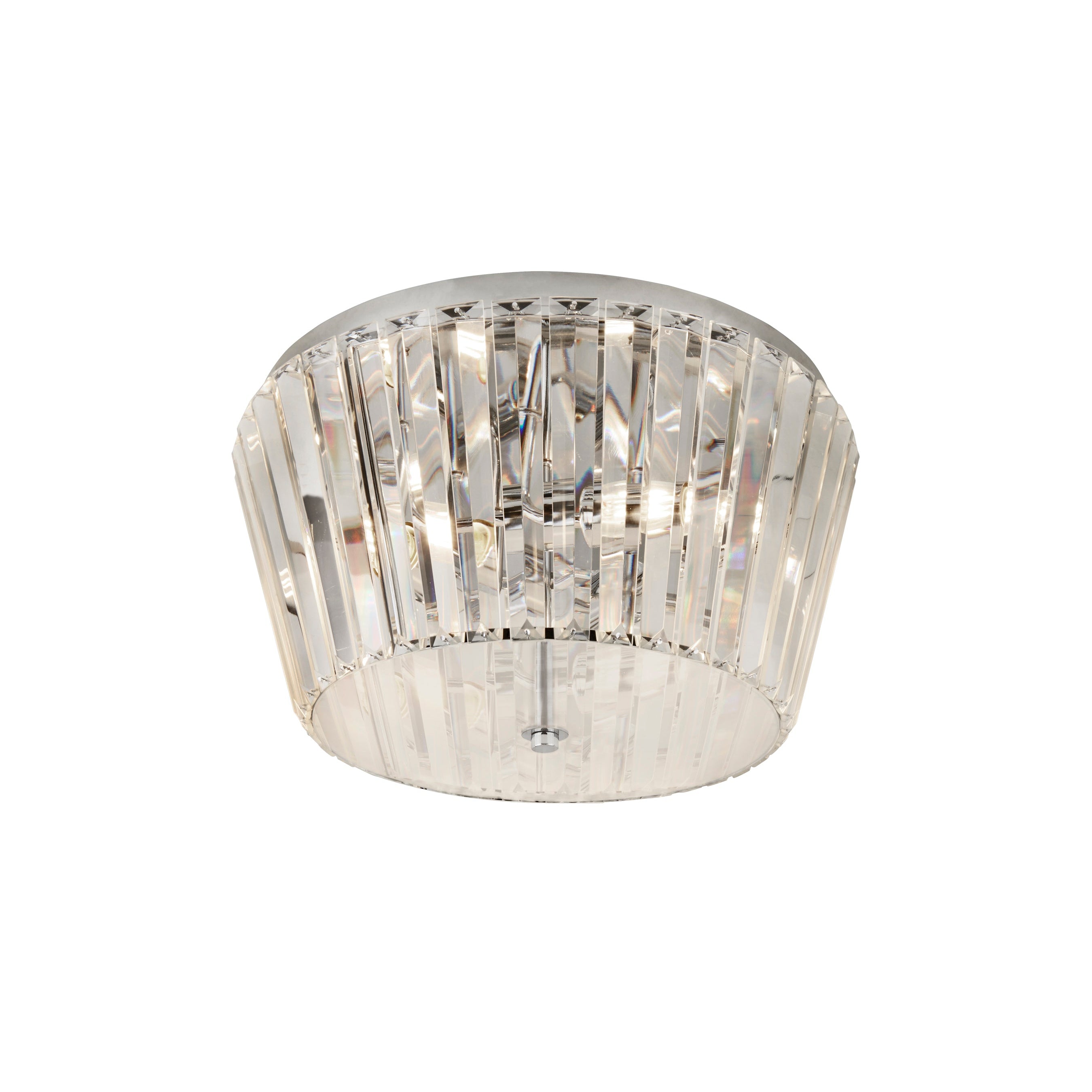 Searchlight Tiara 3 Chrome Flush Ceiling Light