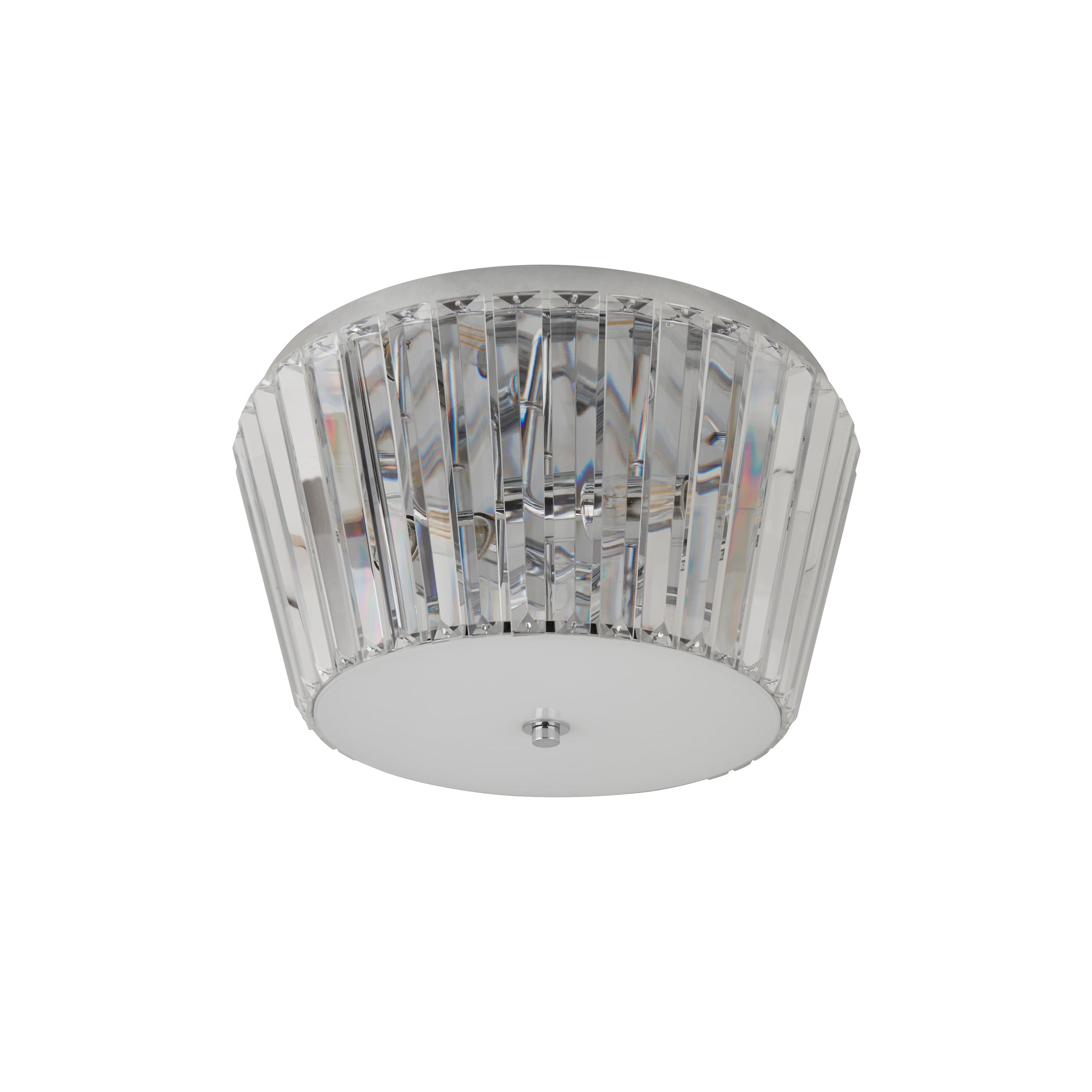 Searchlight Tiara 3 Chrome Flush Ceiling Light