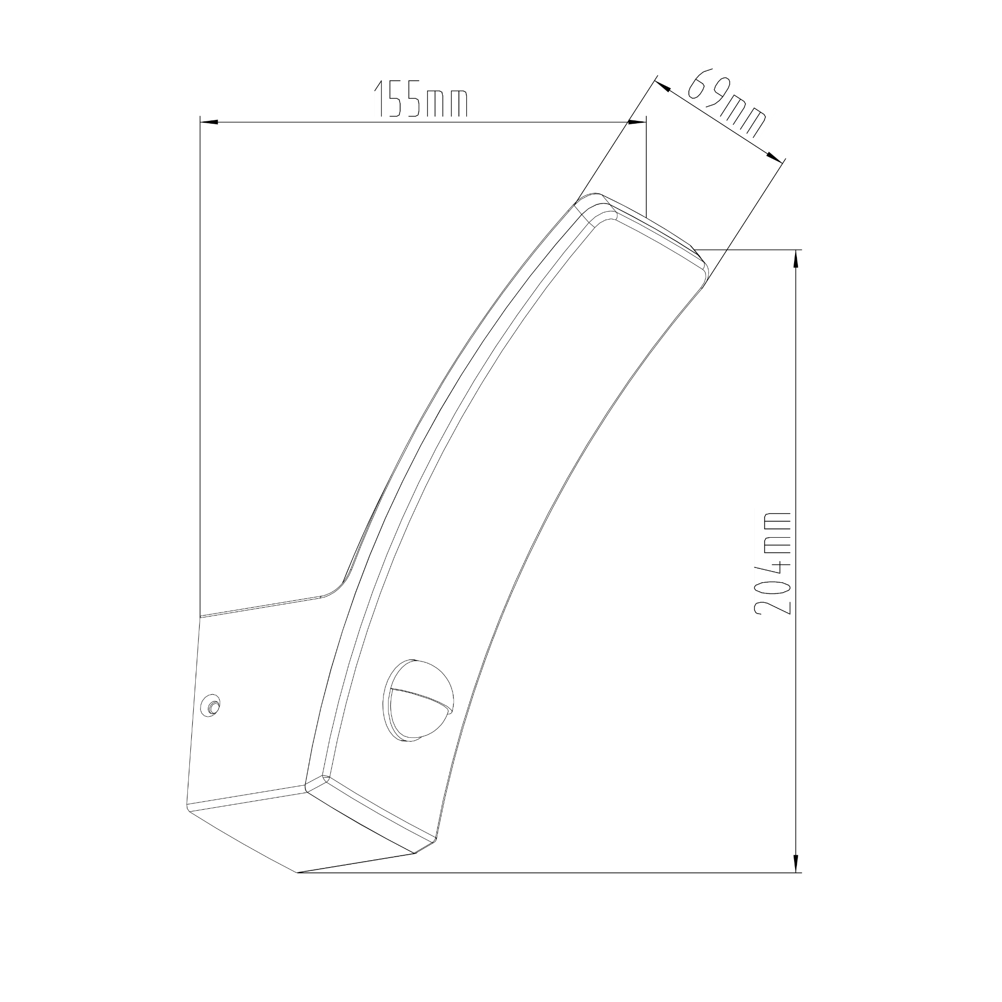 Lutec Kilo PIR Integrated LED Outside Wall Light - Dark Grey