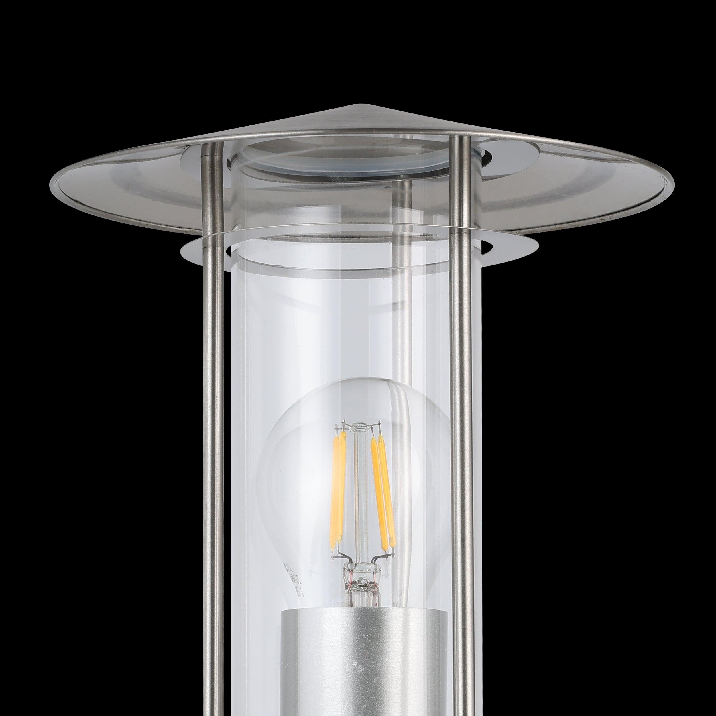 eglo lisio ip44 stainless steel outdoor wall light hallway lighting